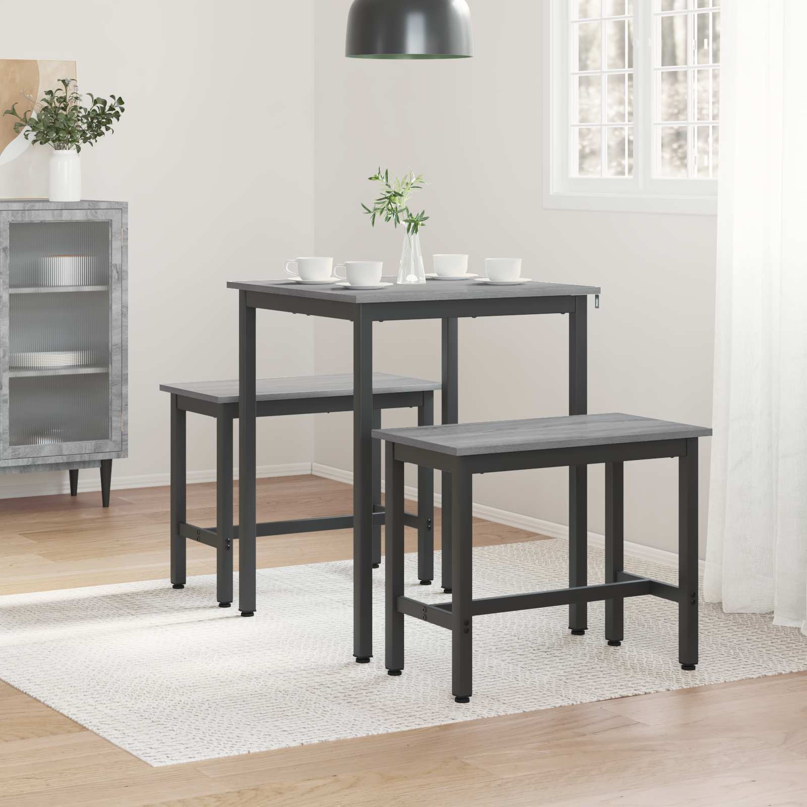 Eettafels 60 x 60 x 75 cm METAAL is nu te koop bij PeponiXL, paradijselijk wonen!