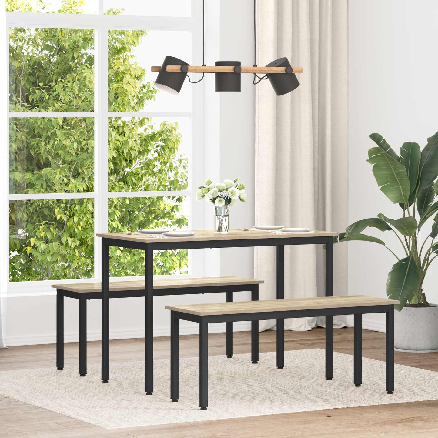 Eettafels 110 x 100 x 75 cm METAAL is nu te koop bij PeponiXL, paradijselijk wonen!