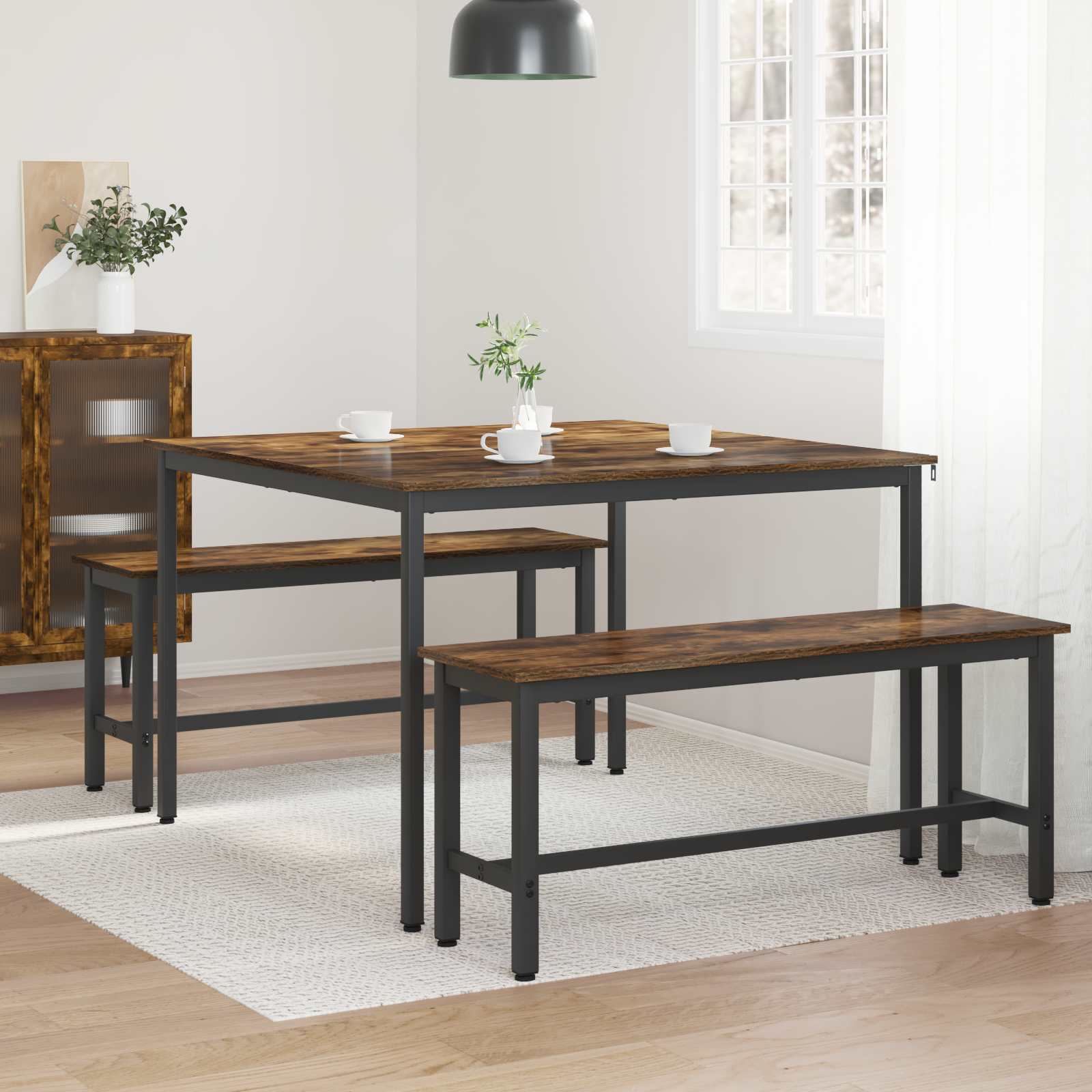 Eettafels 110 x 110 x 75 cm METAAL is nu te koop bij PeponiXL, paradijselijk wonen!