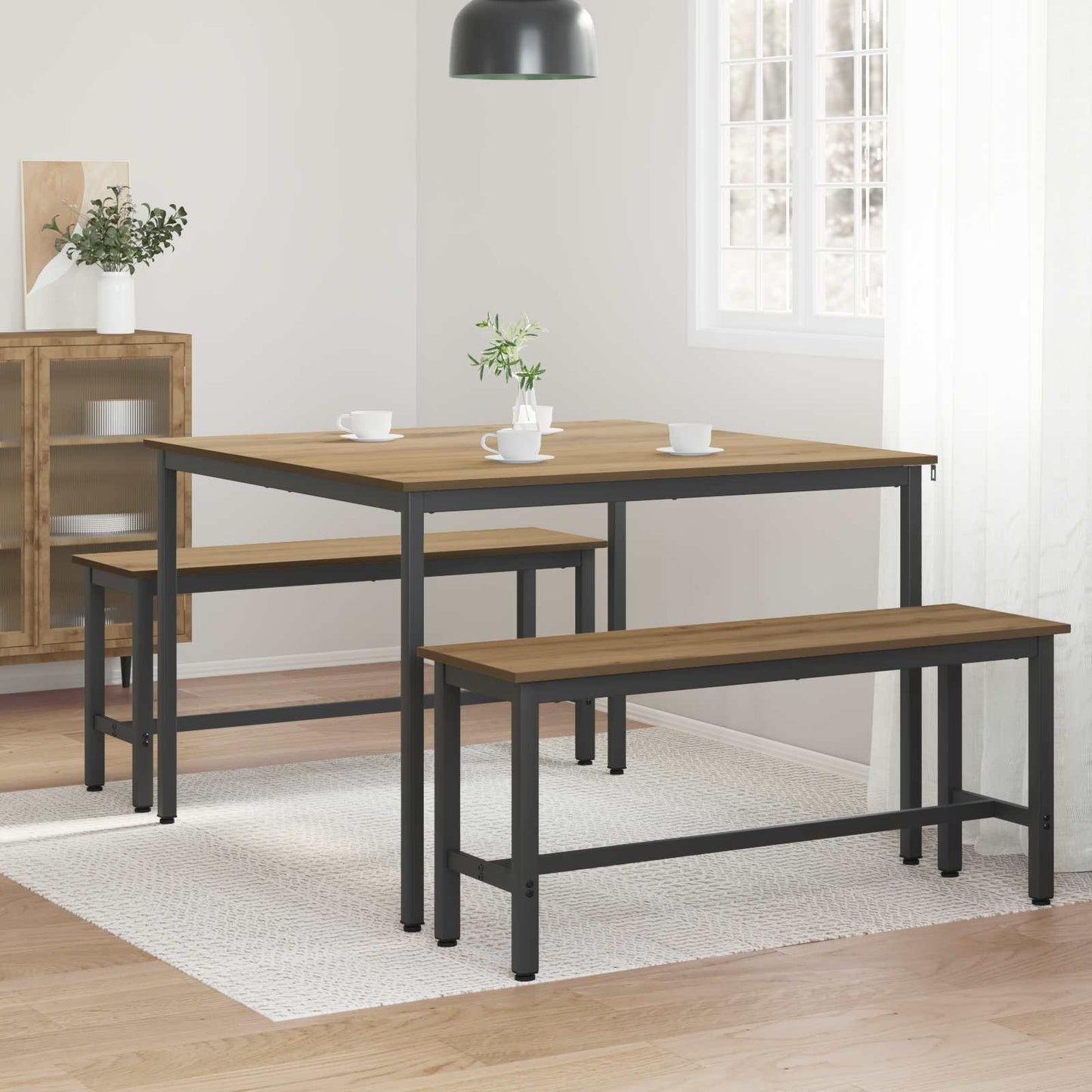 Eettafels 110 x 110 x 75 cm METAAL is nu te koop bij PeponiXL, paradijselijk wonen!