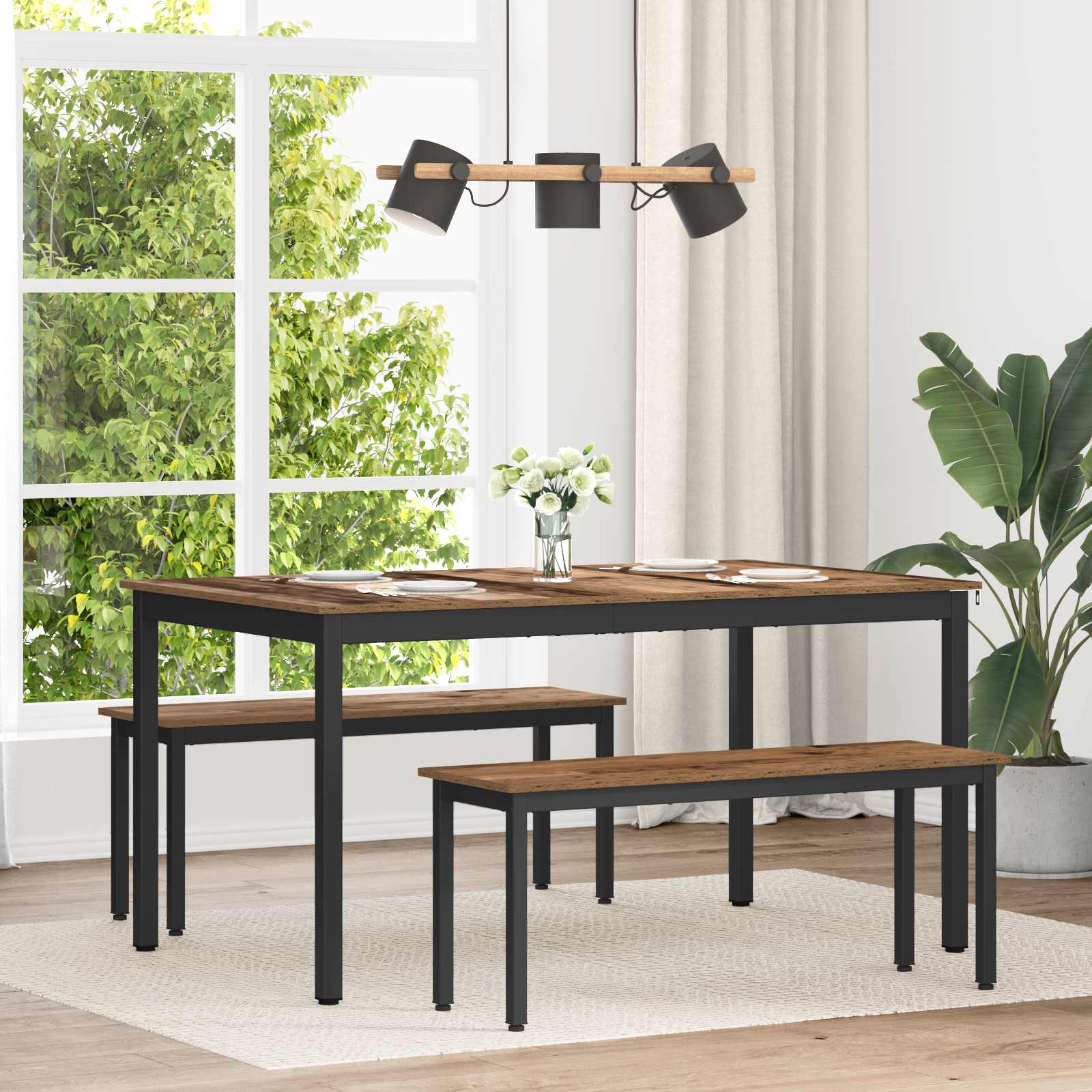 Eettafels 150 x 78 x 75 cm METAAL is nu te koop bij PeponiXL, paradijselijk wonen!
