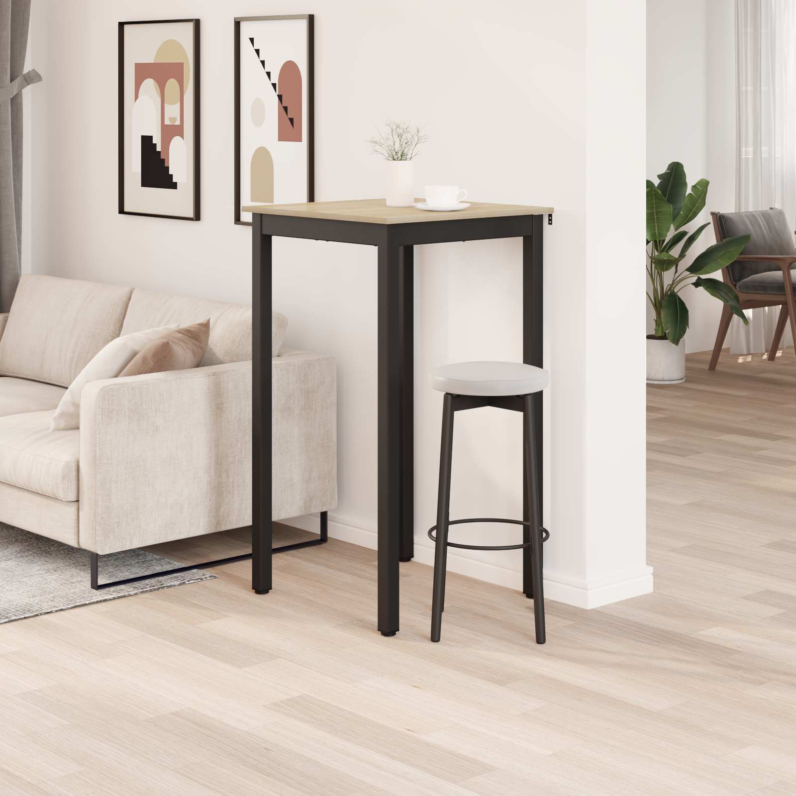 Staande Bartafel Bewerkt hout is nu te koop bij PeponiXL, paradijselijk wonen!