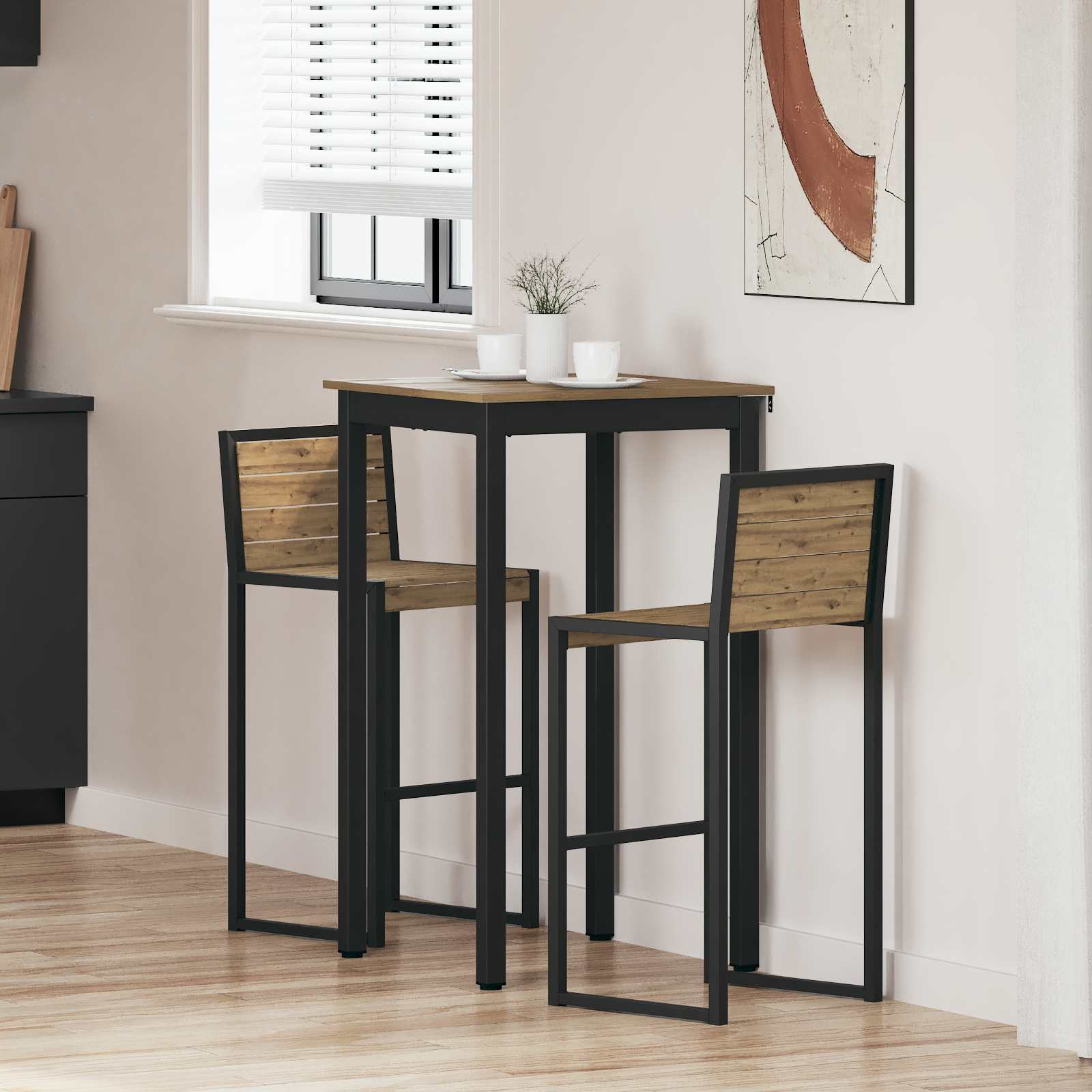 Staande Bartafel Bewerkt hout is nu te koop bij PeponiXL, paradijselijk wonen!