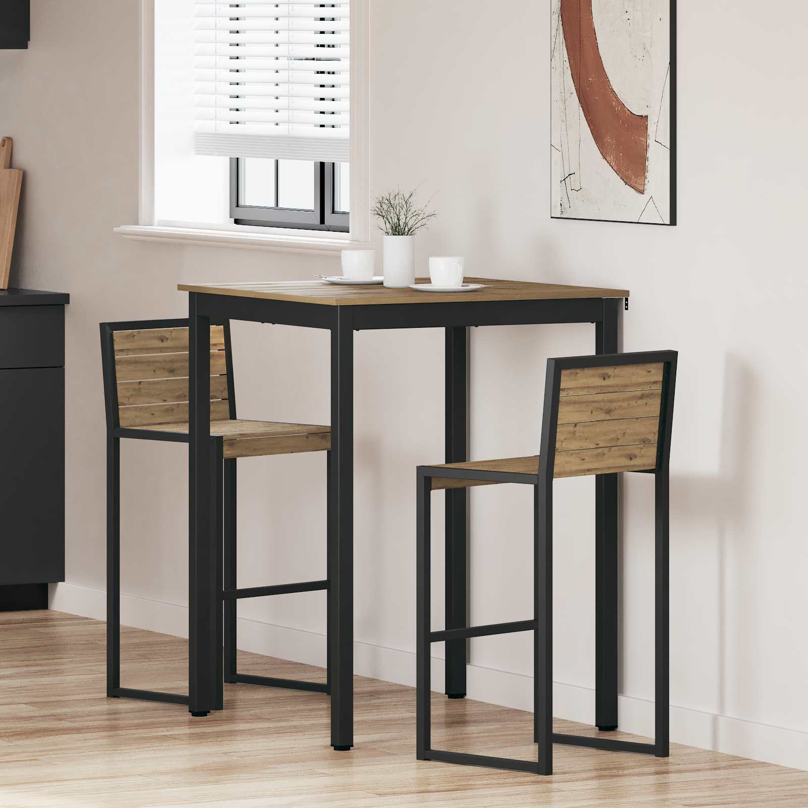 Staande Bartafel Bewerkt hout is nu te koop bij PeponiXL, paradijselijk wonen!