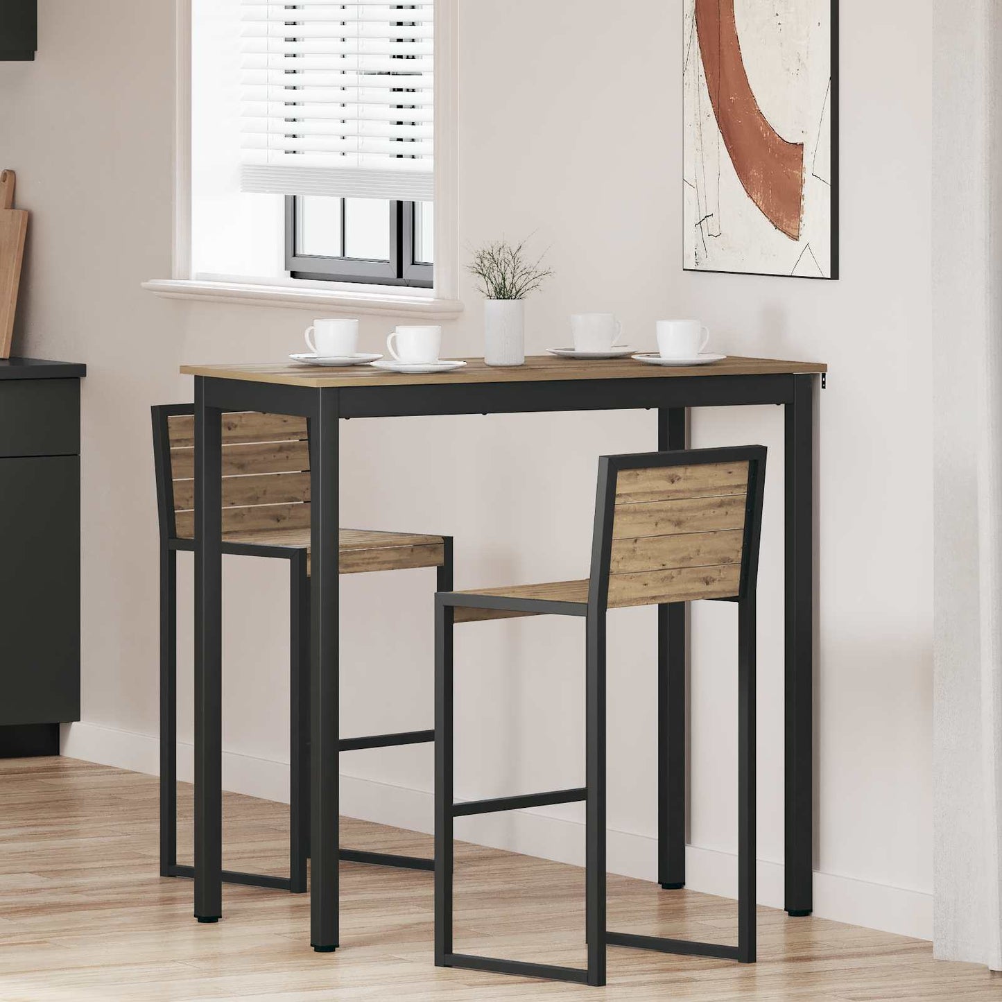Staande Bartafel Bewerkt hout is nu te koop bij PeponiXL, paradijselijk wonen!