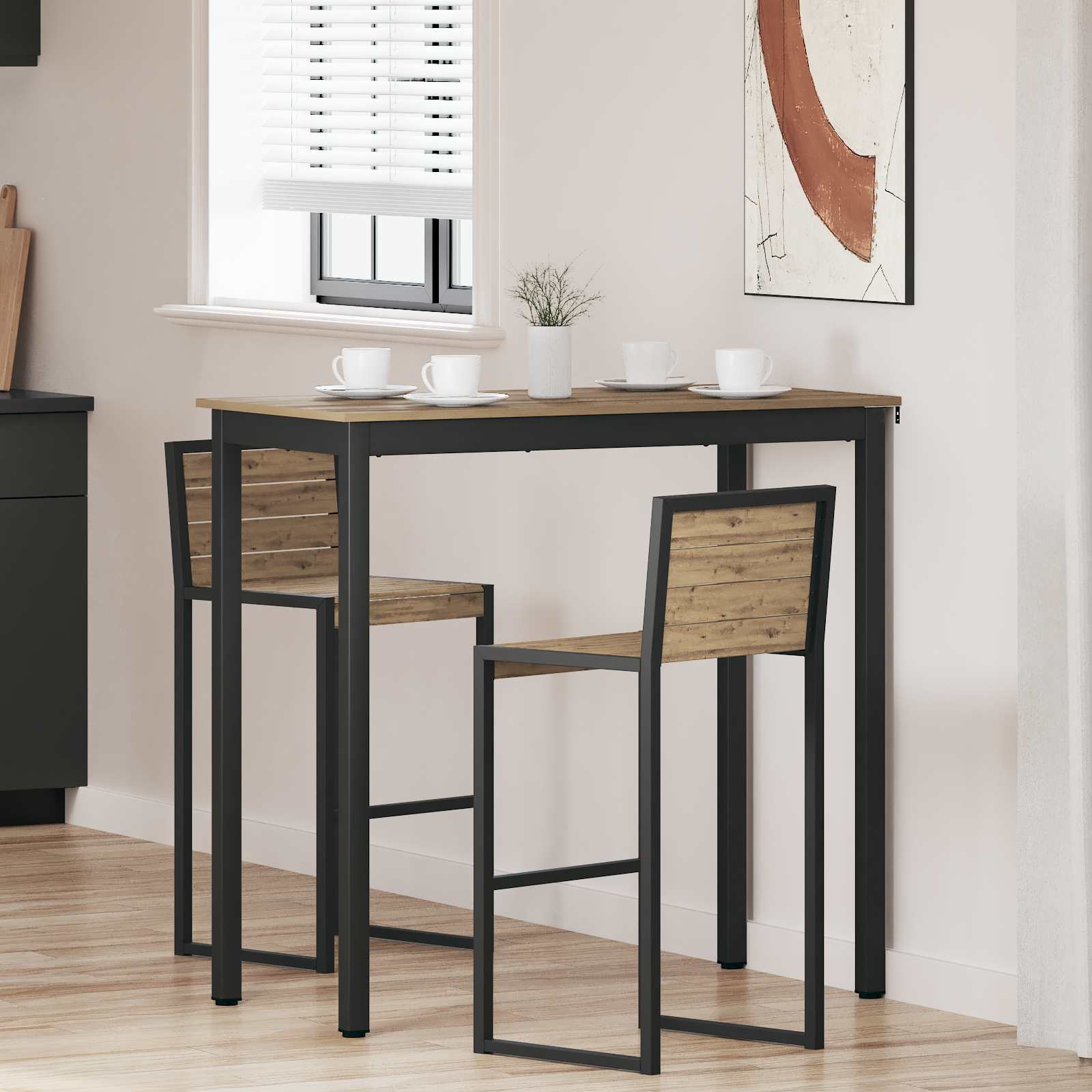 Staande Bartafel Bewerkt hout is nu te koop bij PeponiXL, paradijselijk wonen!