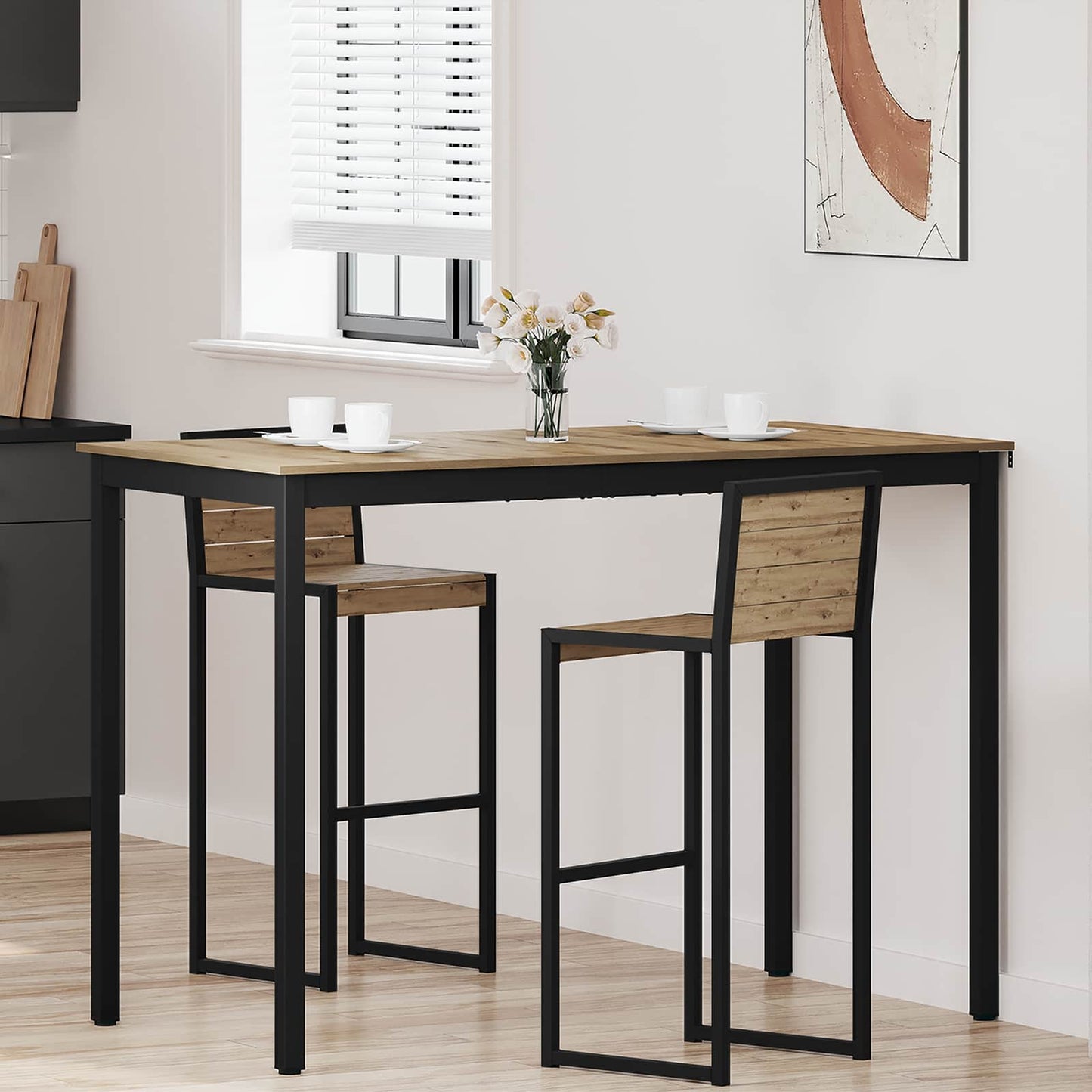 Staande Bartafel Bewerkt hout is nu te koop bij PeponiXL, paradijselijk wonen!