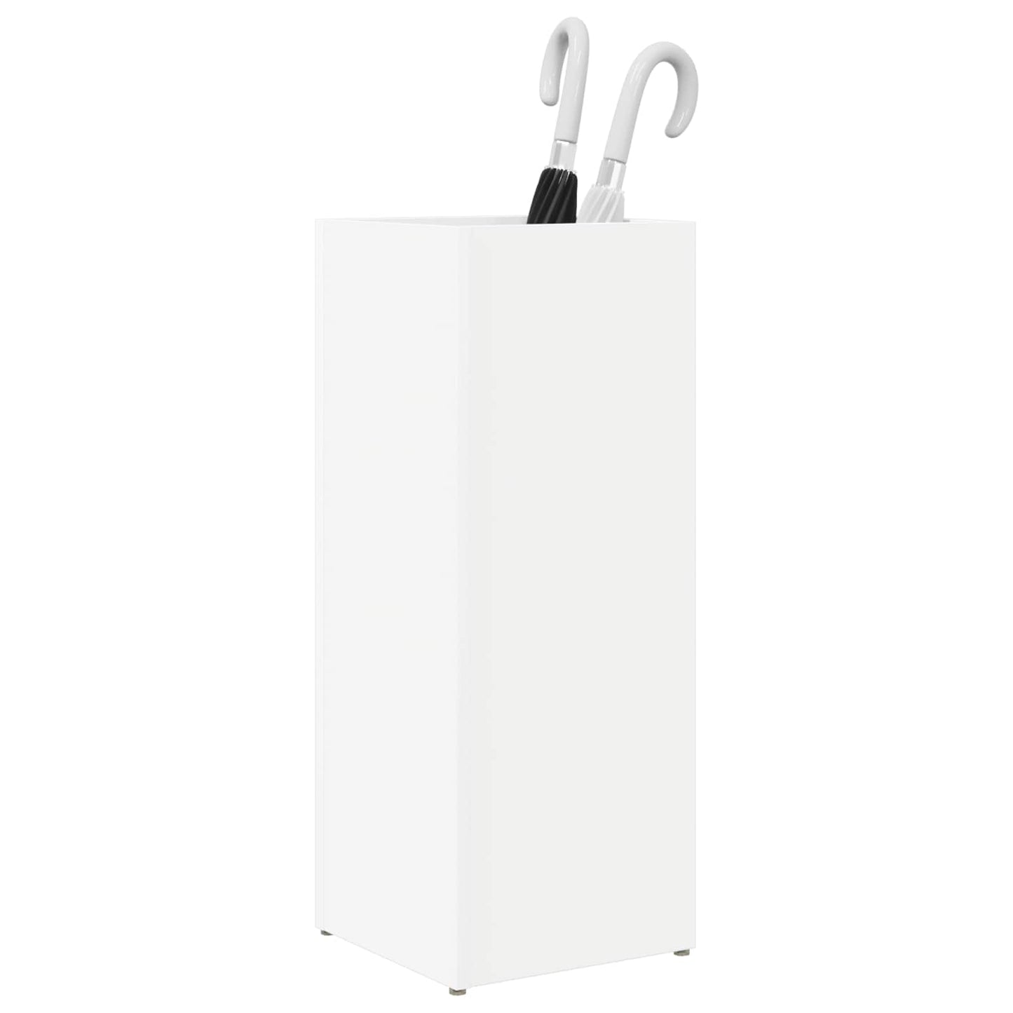 Paraplu Standaard met opslag Wit 25 x 24,5 x 64 cm Bewerkt hout is nu te koop bij PeponiXL, paradijselijk wonen!