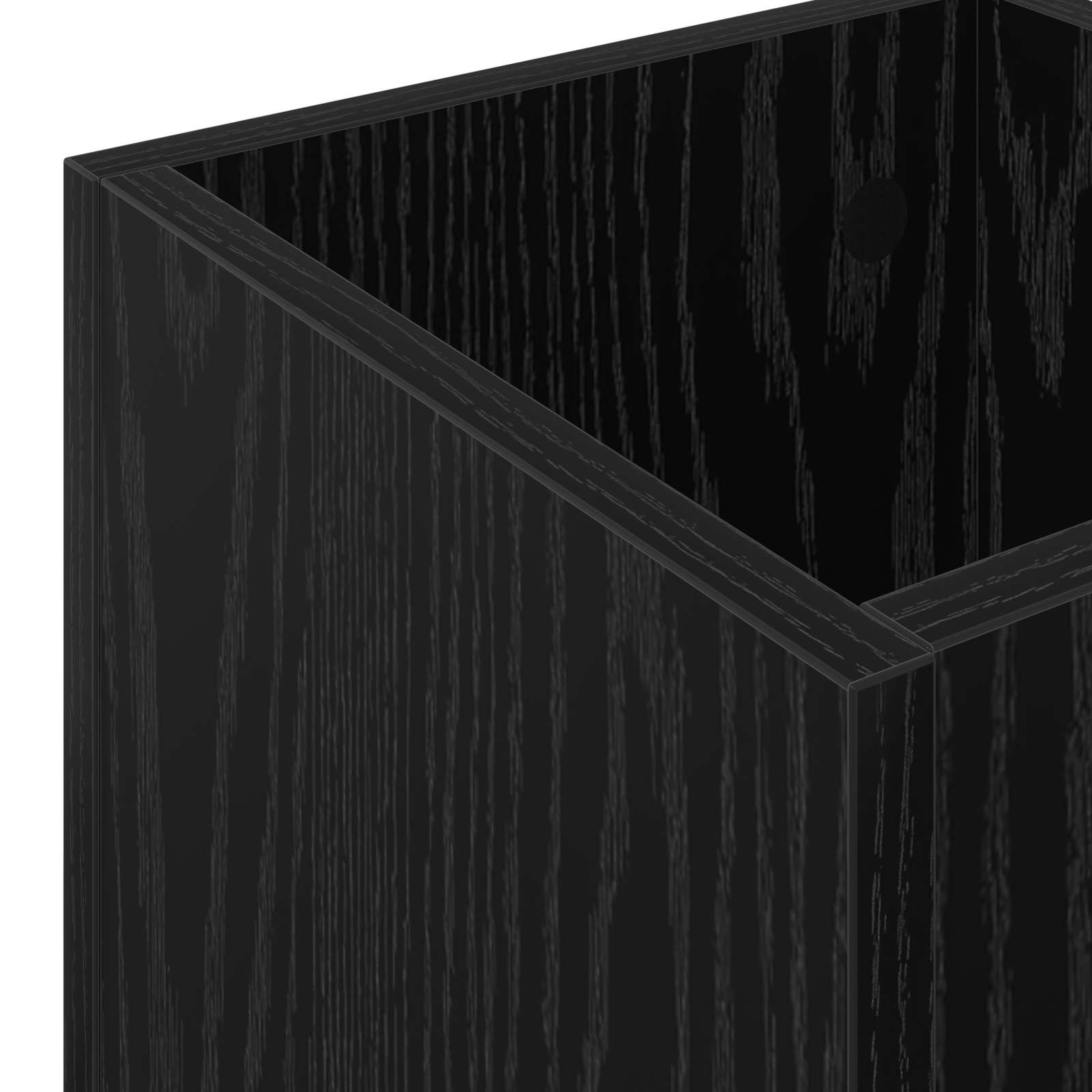 Paraplu Standaard Zwart Eiken 25 x 24,5 x 64 cm Bewerkt hout is nu te koop bij PeponiXL, paradijselijk wonen!