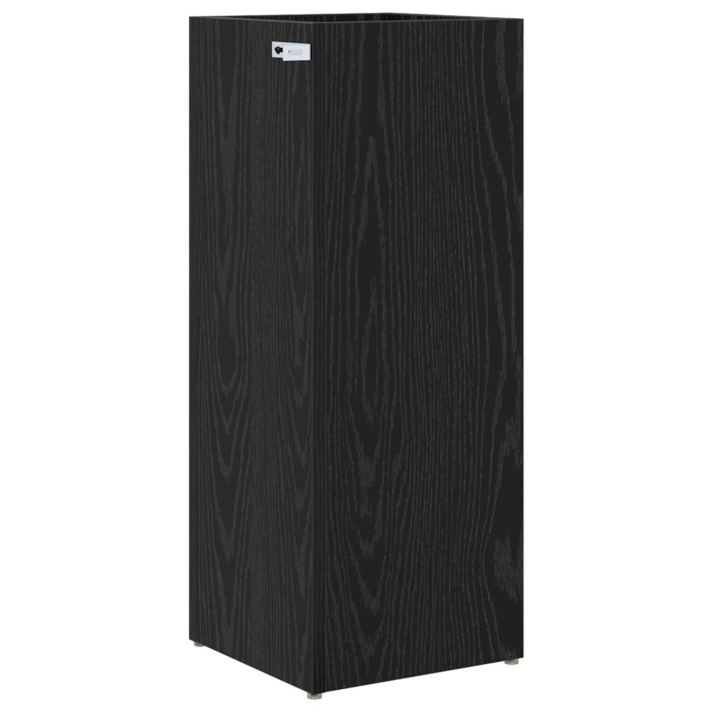 Paraplu Standaard Zwart Eiken 25 x 24,5 x 64 cm Bewerkt hout is nu te koop bij PeponiXL, paradijselijk wonen!