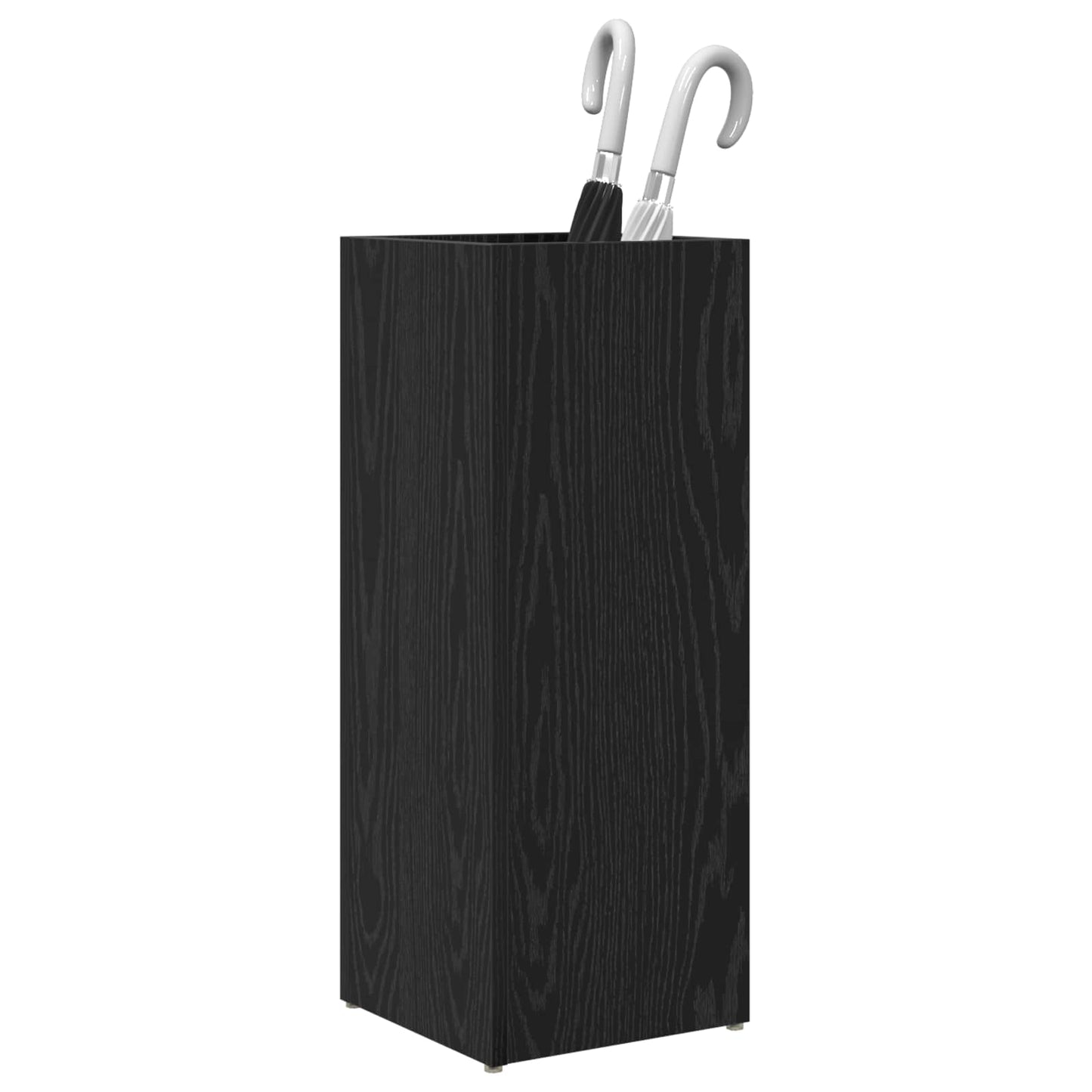 Paraplu Standaard Zwart Eiken 25 x 24,5 x 64 cm Bewerkt hout is nu te koop bij PeponiXL, paradijselijk wonen!