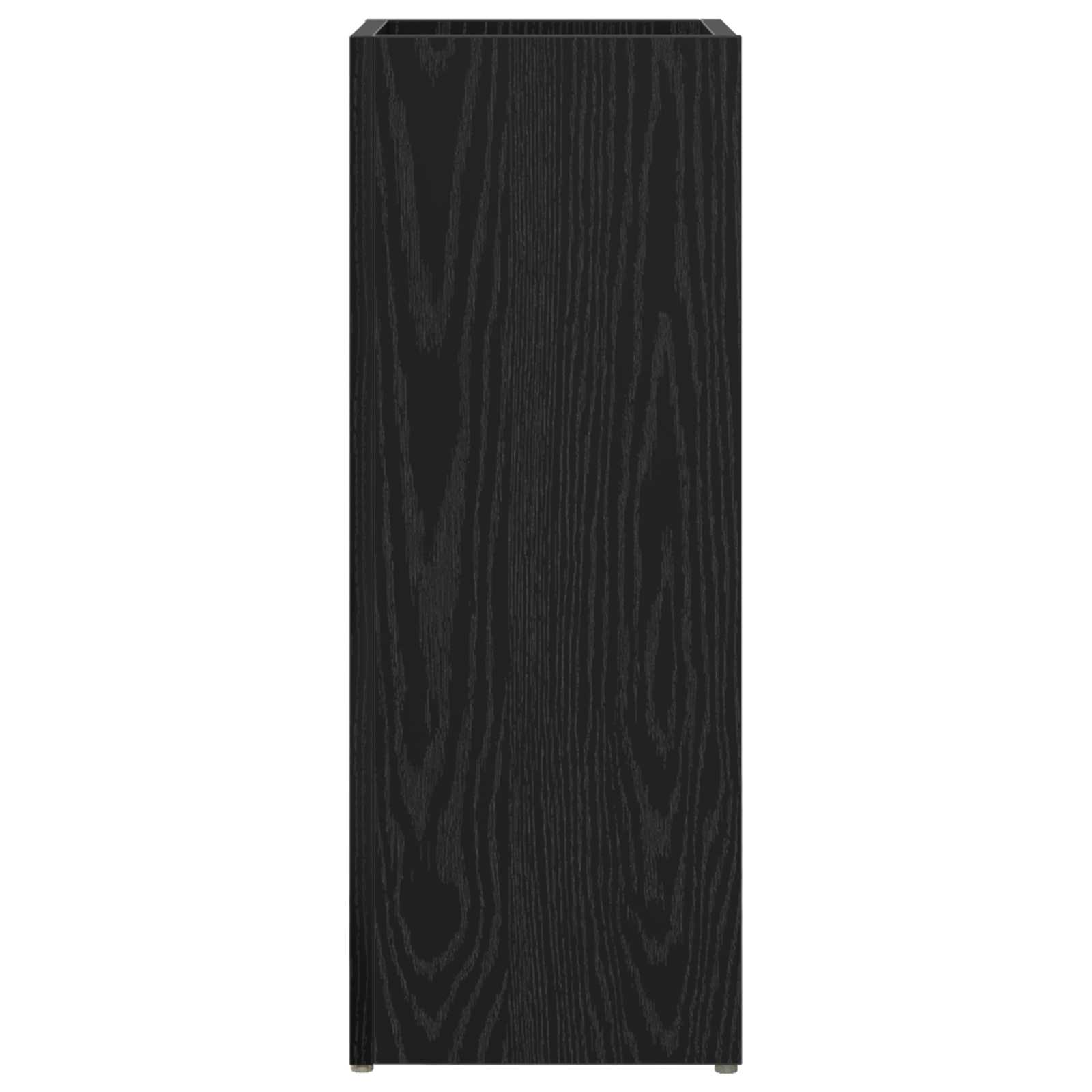 Paraplu Standaard Zwart Eiken 25 x 24,5 x 64 cm Bewerkt hout is nu te koop bij PeponiXL, paradijselijk wonen!