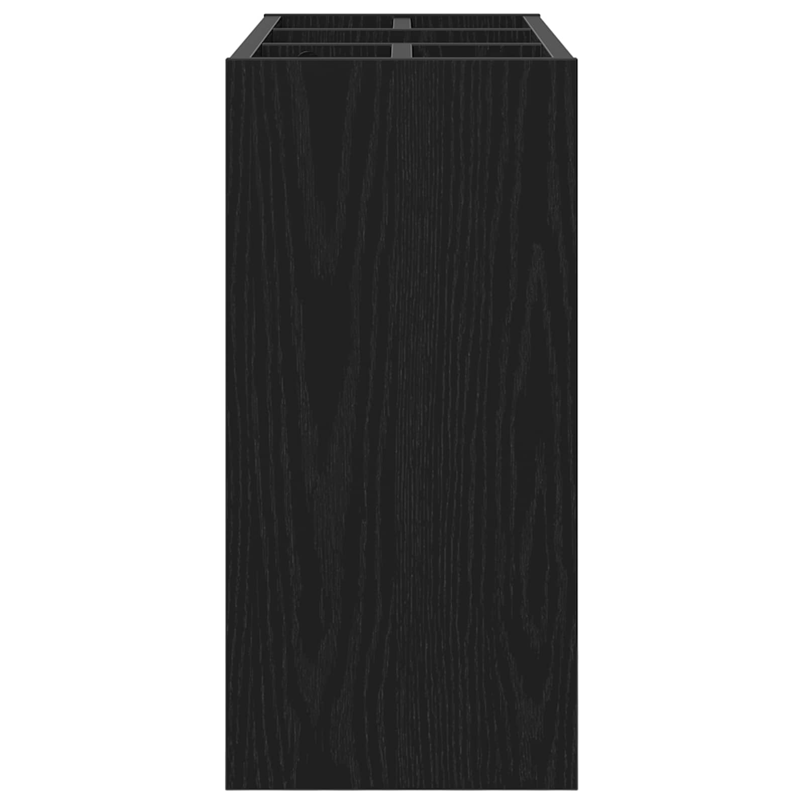 Paraplu Standaard Zwart Eiken 65 x 24 x 50 cm Bewerkt hout is nu te koop bij PeponiXL, paradijselijk wonen!