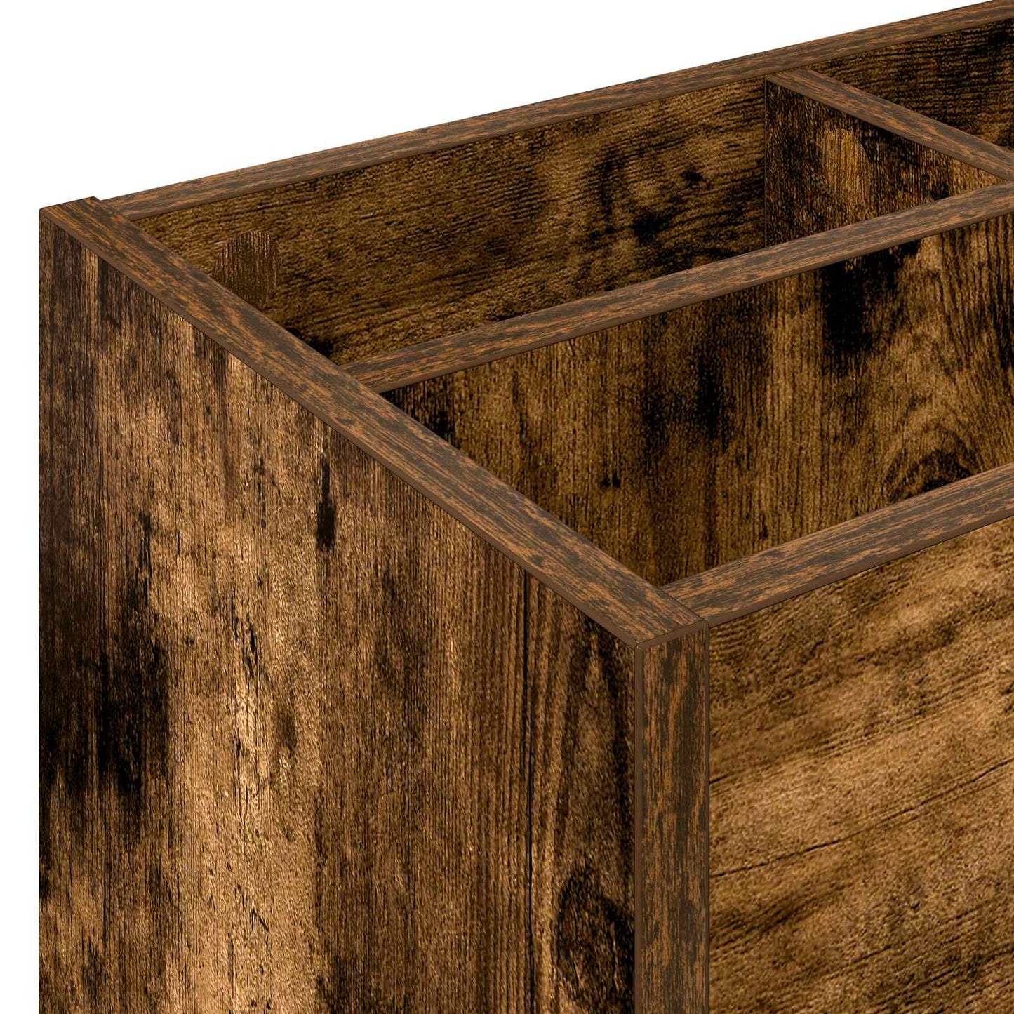 Paraplu Standaard Gerookt eiken 65 x 24 x 50 cm Bewerkt hout is nu te koop bij PeponiXL, paradijselijk wonen!