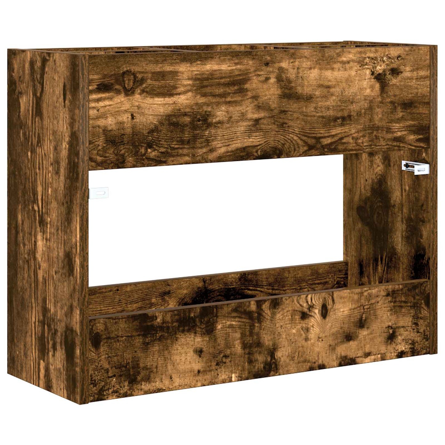 Paraplu Standaard Gerookt eiken 65 x 24 x 50 cm Bewerkt hout is nu te koop bij PeponiXL, paradijselijk wonen!