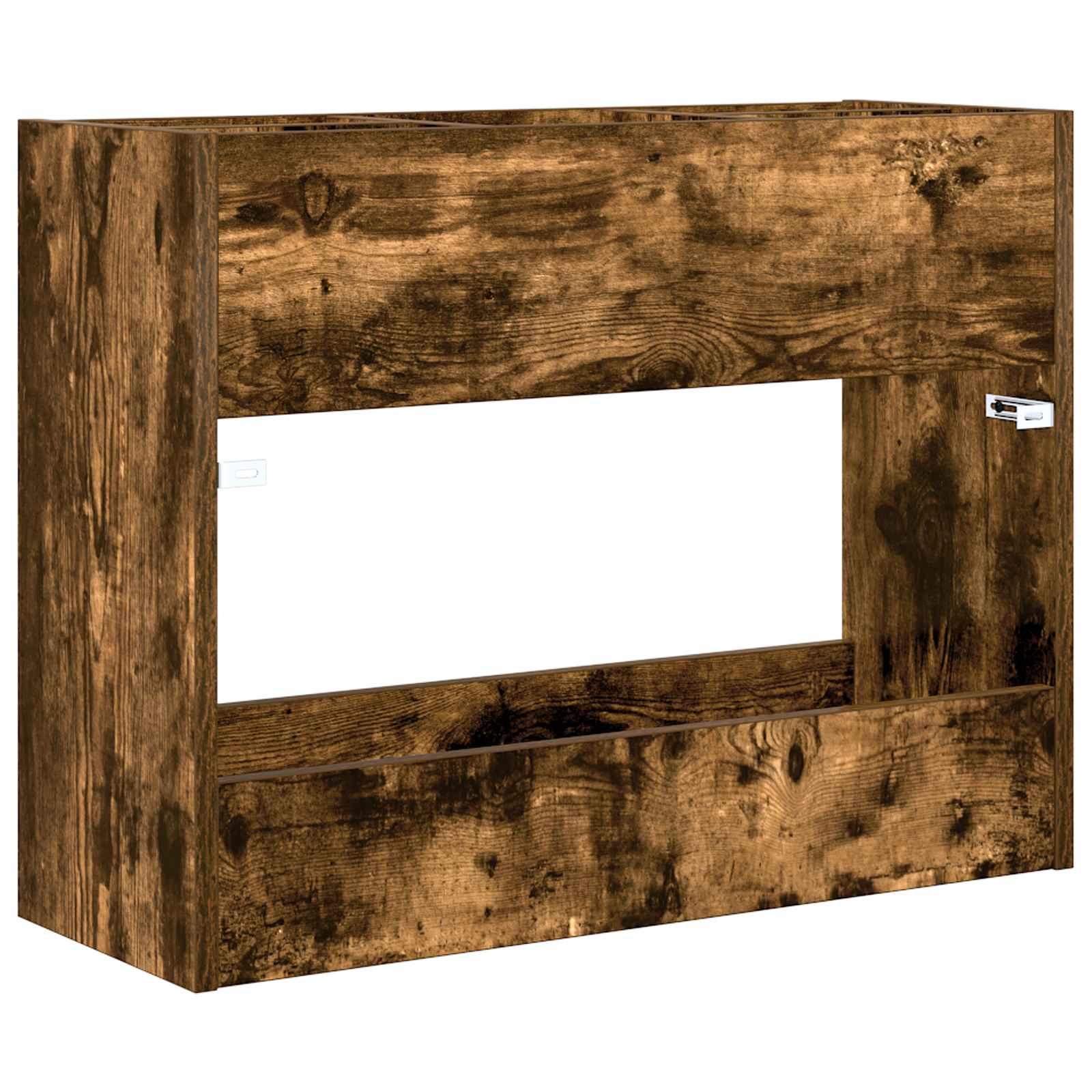 Paraplu Standaard Gerookt eiken 65 x 24 x 50 cm Bewerkt hout is nu te koop bij PeponiXL, paradijselijk wonen!