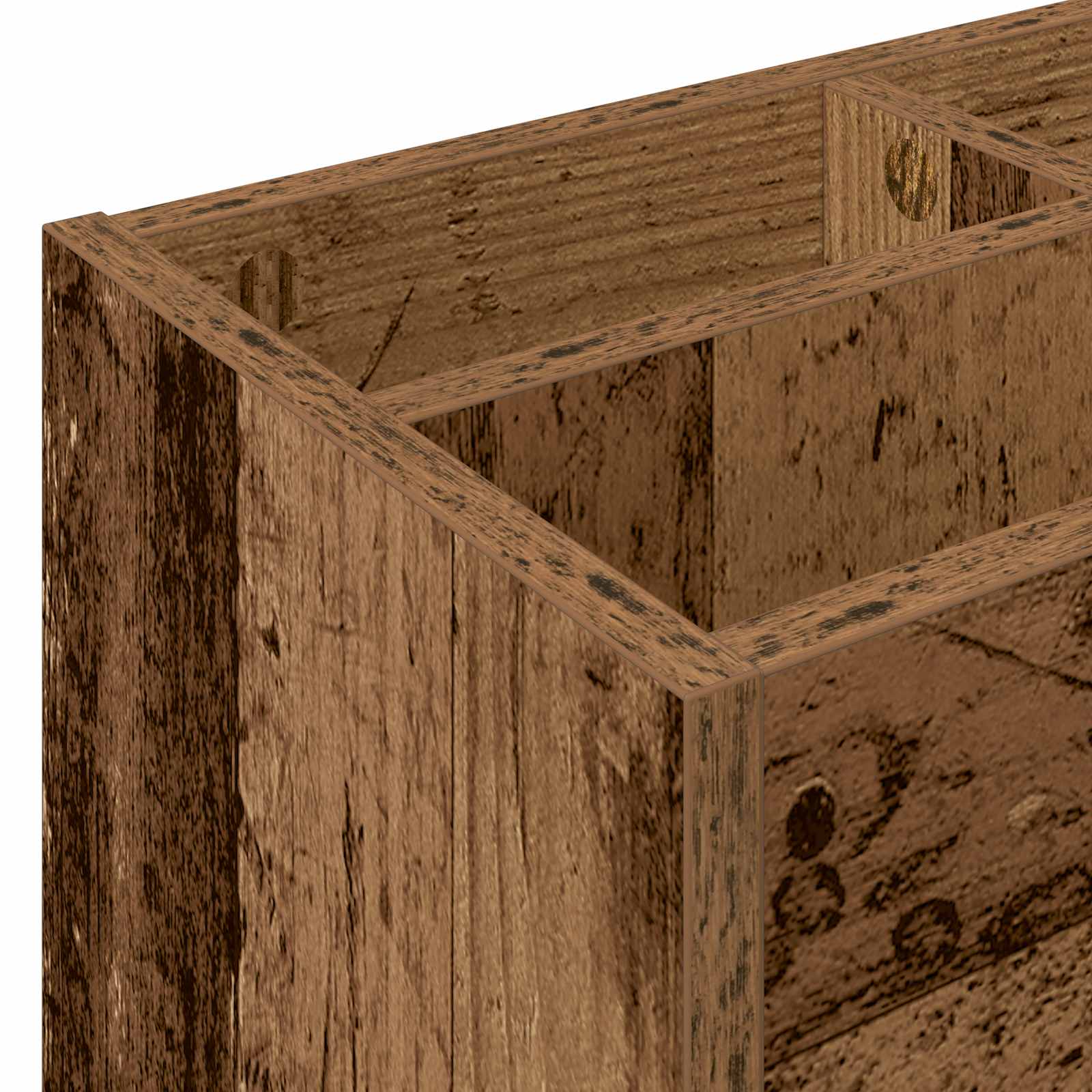 Paraplu Standaard Oudhout 65 x 24 x 50 cm Bewerkt hout is nu te koop bij PeponiXL, paradijselijk wonen!