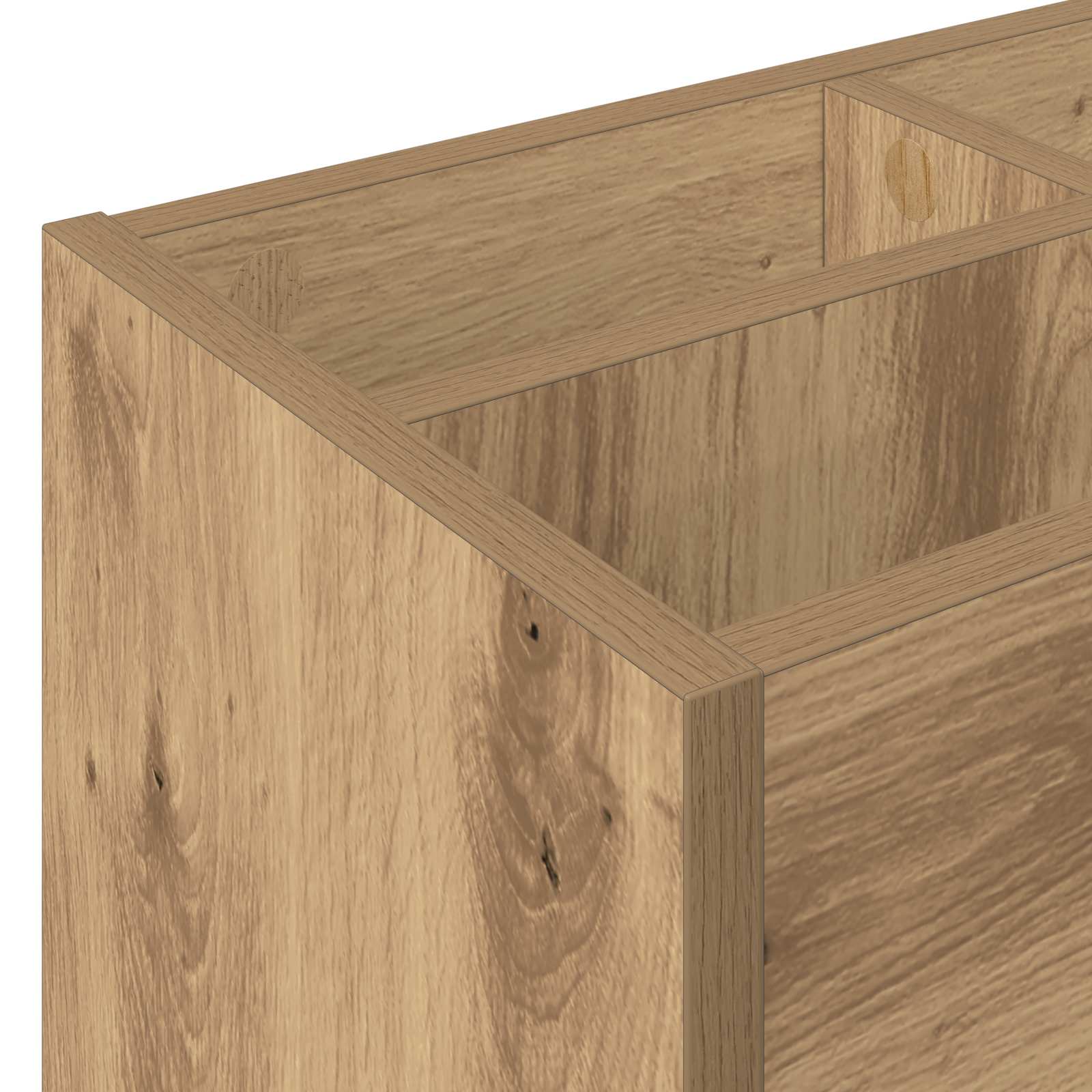 Paraplu Standaard Artisan Eiken 65 x 24 x 50 cm Bewerkt hout is nu te koop bij PeponiXL, paradijselijk wonen!