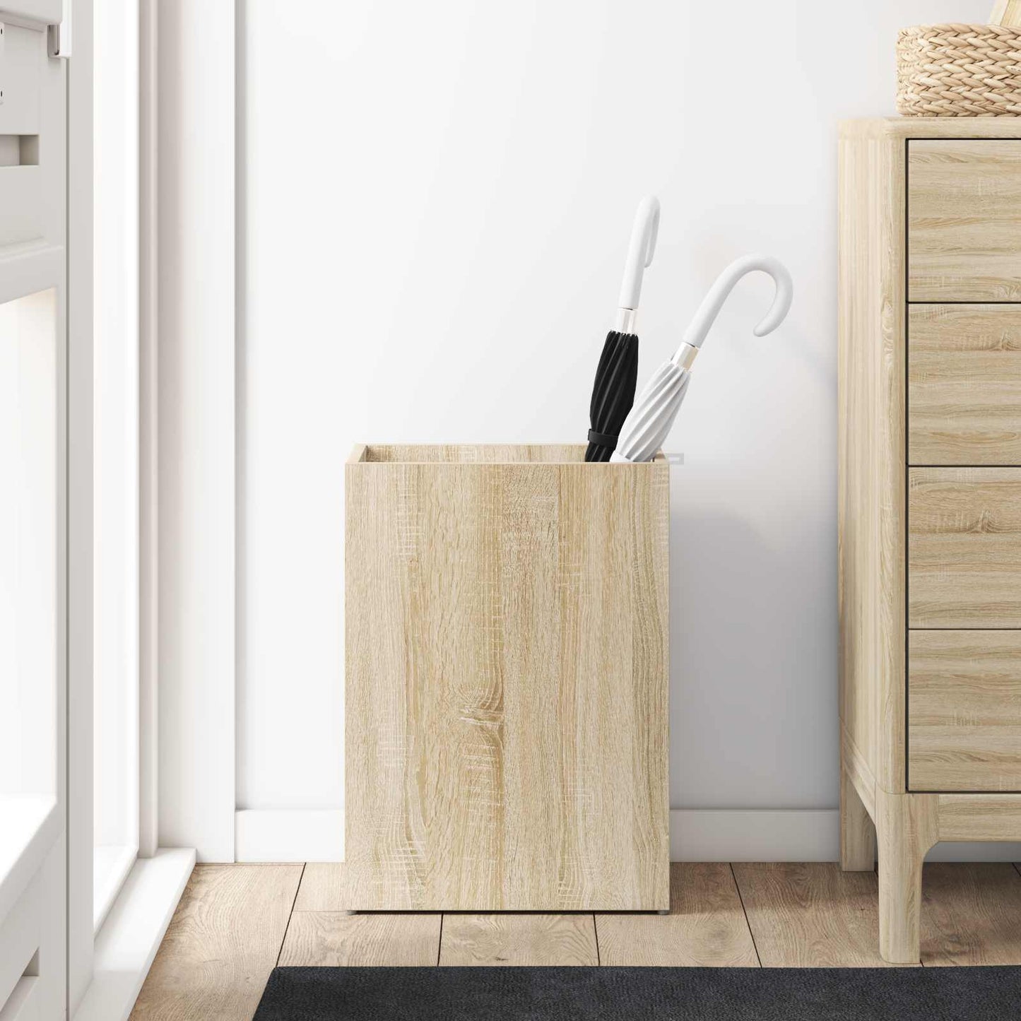 Paraplu Standaard Sonoma Eiken 40 x 20 x 55,5 cm Bewerkt hout is nu te koop bij PeponiXL, paradijselijk wonen!