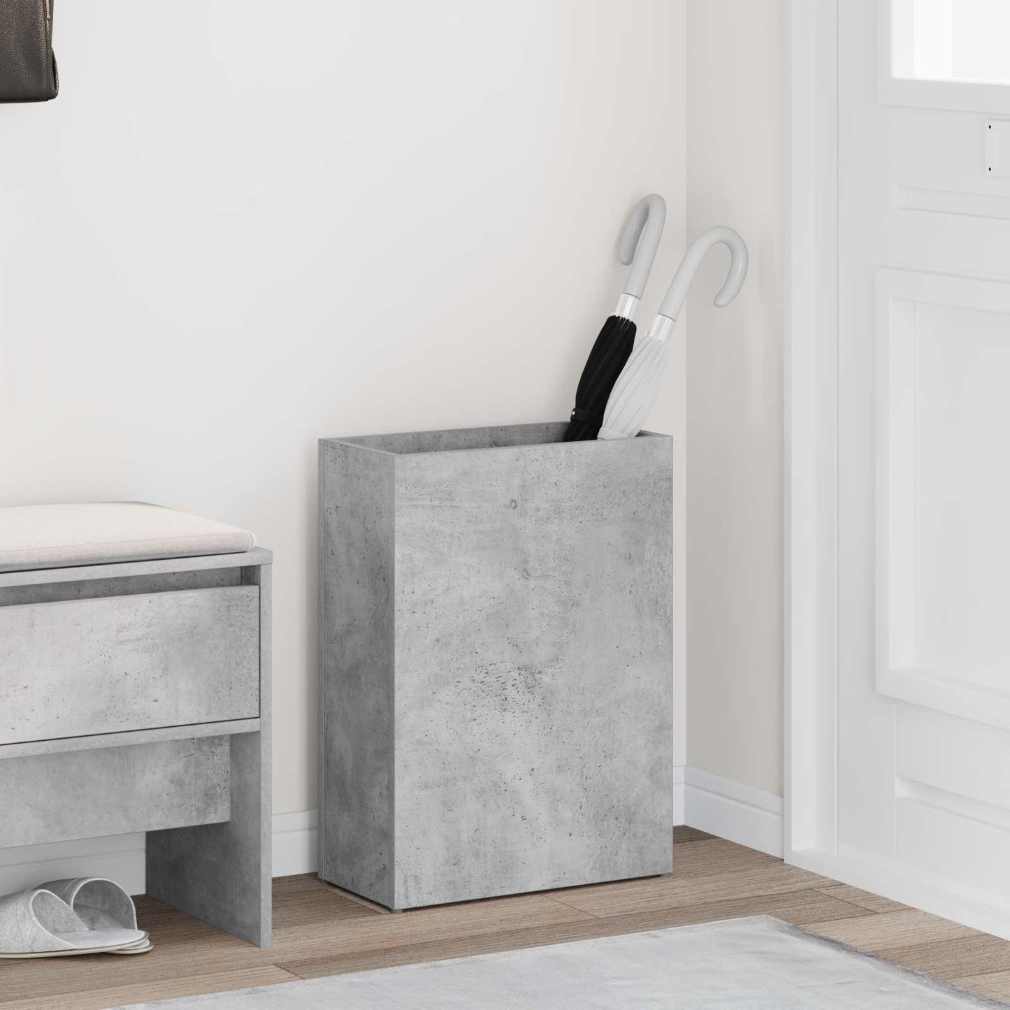 Paraplu Standaard Beton Grijs 40 x 20 x 55,5 cm Bewerkt hout is nu te koop bij PeponiXL, paradijselijk wonen!