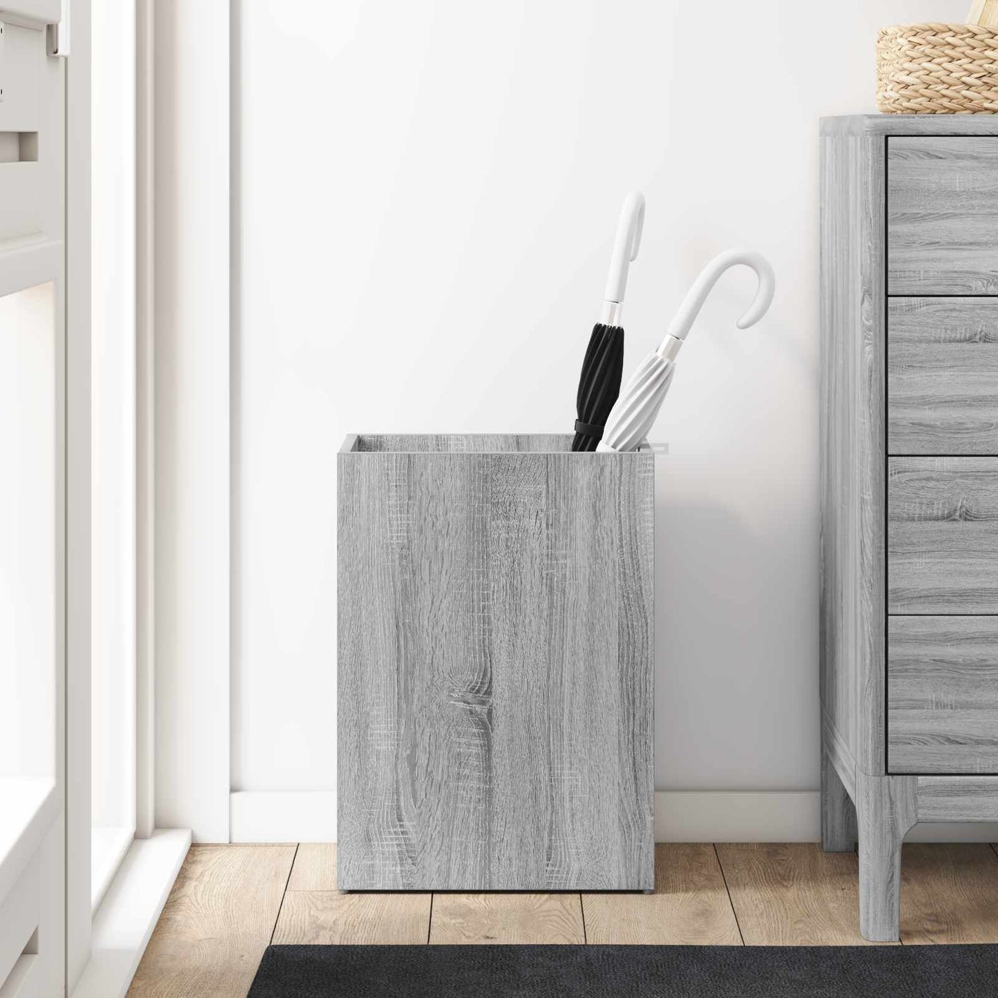 Paraplu Standaard Grijs Sonoma 40 x 20 x 55,5 cm Bewerkt hout is nu te koop bij PeponiXL, paradijselijk wonen!
