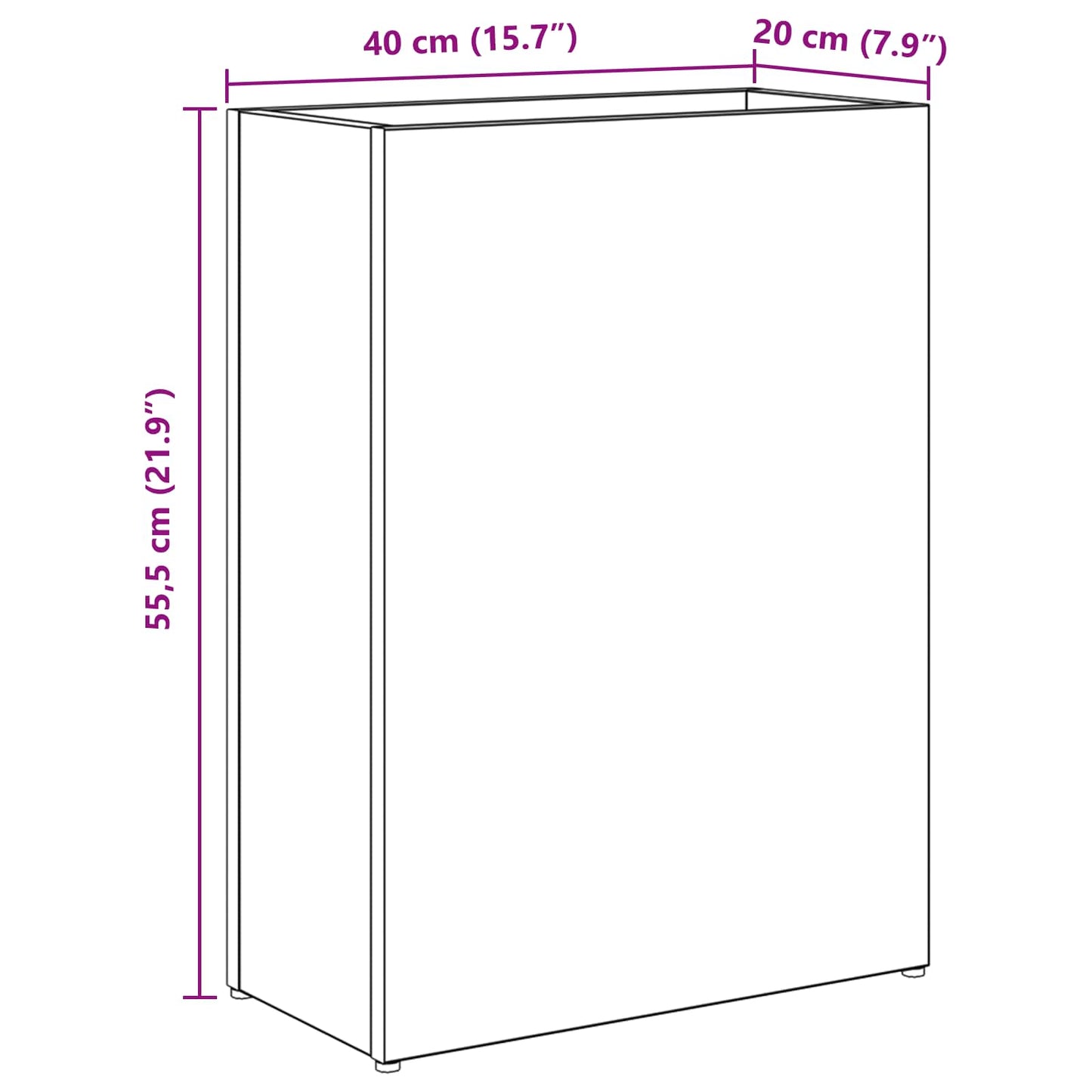 Paraplu Standaard Grijs Sonoma 40 x 20 x 55,5 cm Bewerkt hout is nu te koop bij PeponiXL, paradijselijk wonen!