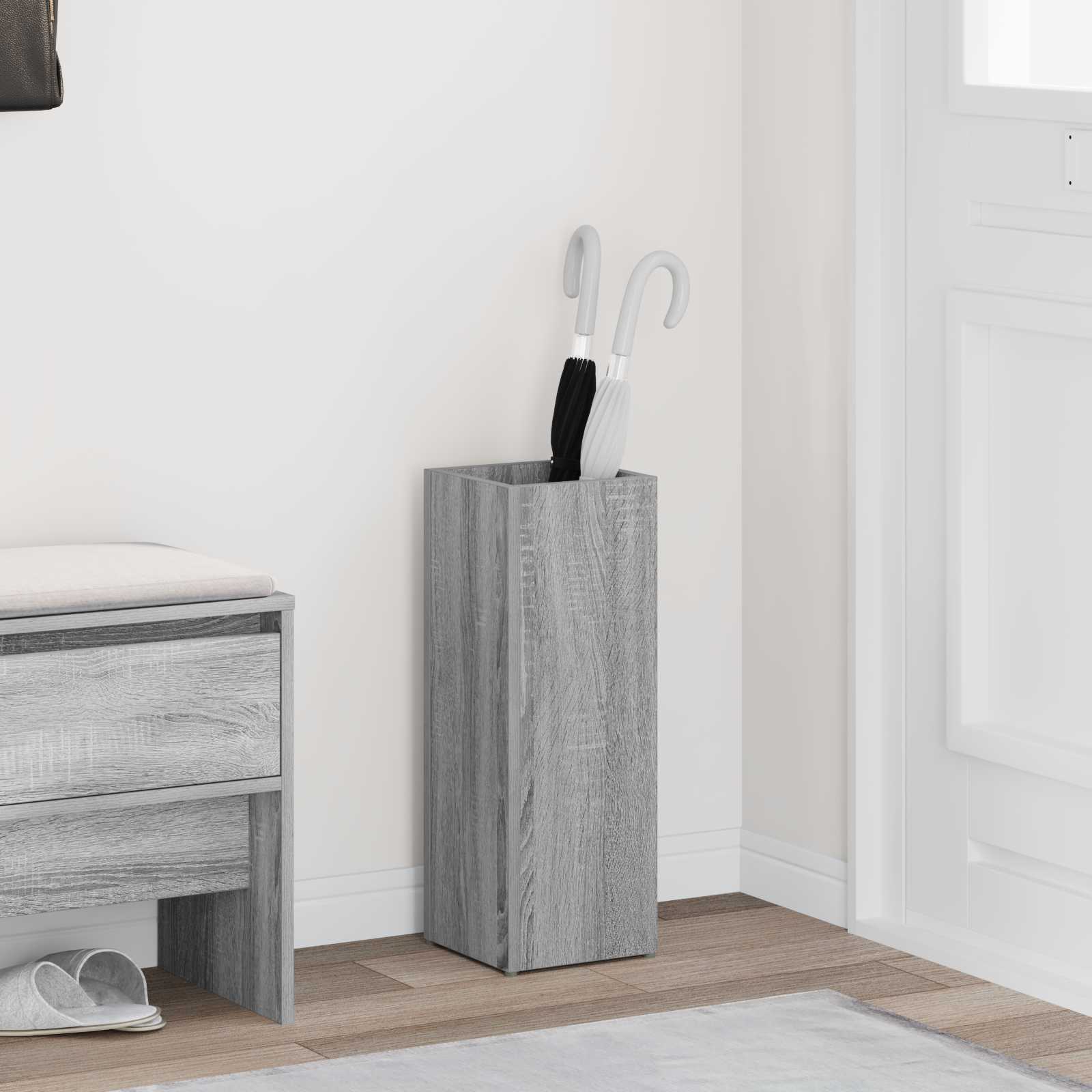 Paraplu Standaard Grijs Sonoma 20 x 20 x 55,5 cm Bewerkt hout is nu te koop bij PeponiXL, paradijselijk wonen!