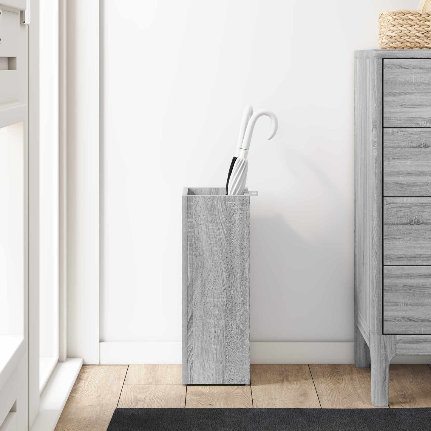 Paraplu Standaard Grijs Sonoma 20 x 20 x 55,5 cm Bewerkt hout is nu te koop bij PeponiXL, paradijselijk wonen!