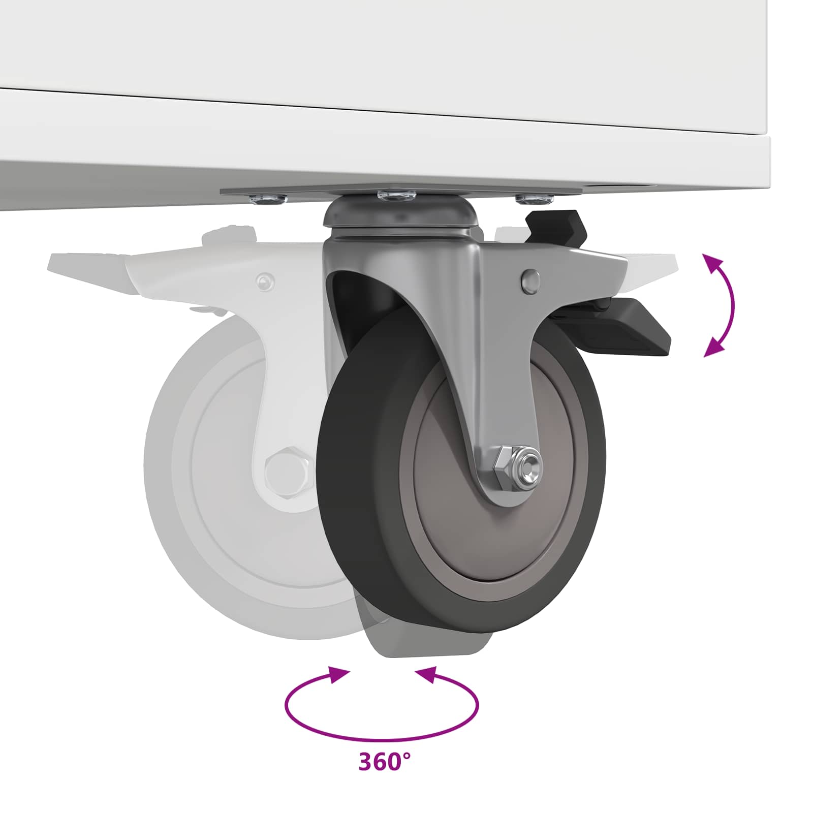 Golfkast met wiel Effen Wit 65 x 45 x 98 cm is nu te koop bij PeponiXL, paradijselijk wonen!