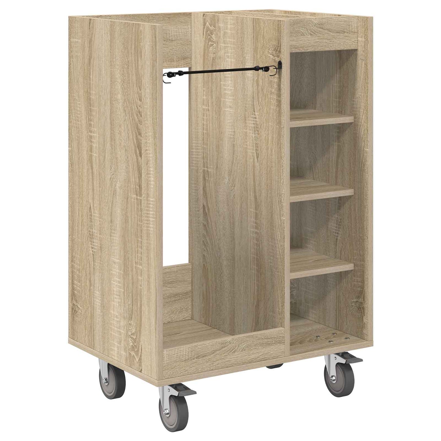 Golfkast met wiel Effen Sonoma Eiken 65 x 45 x 98 cm is nu te koop bij PeponiXL, paradijselijk wonen!