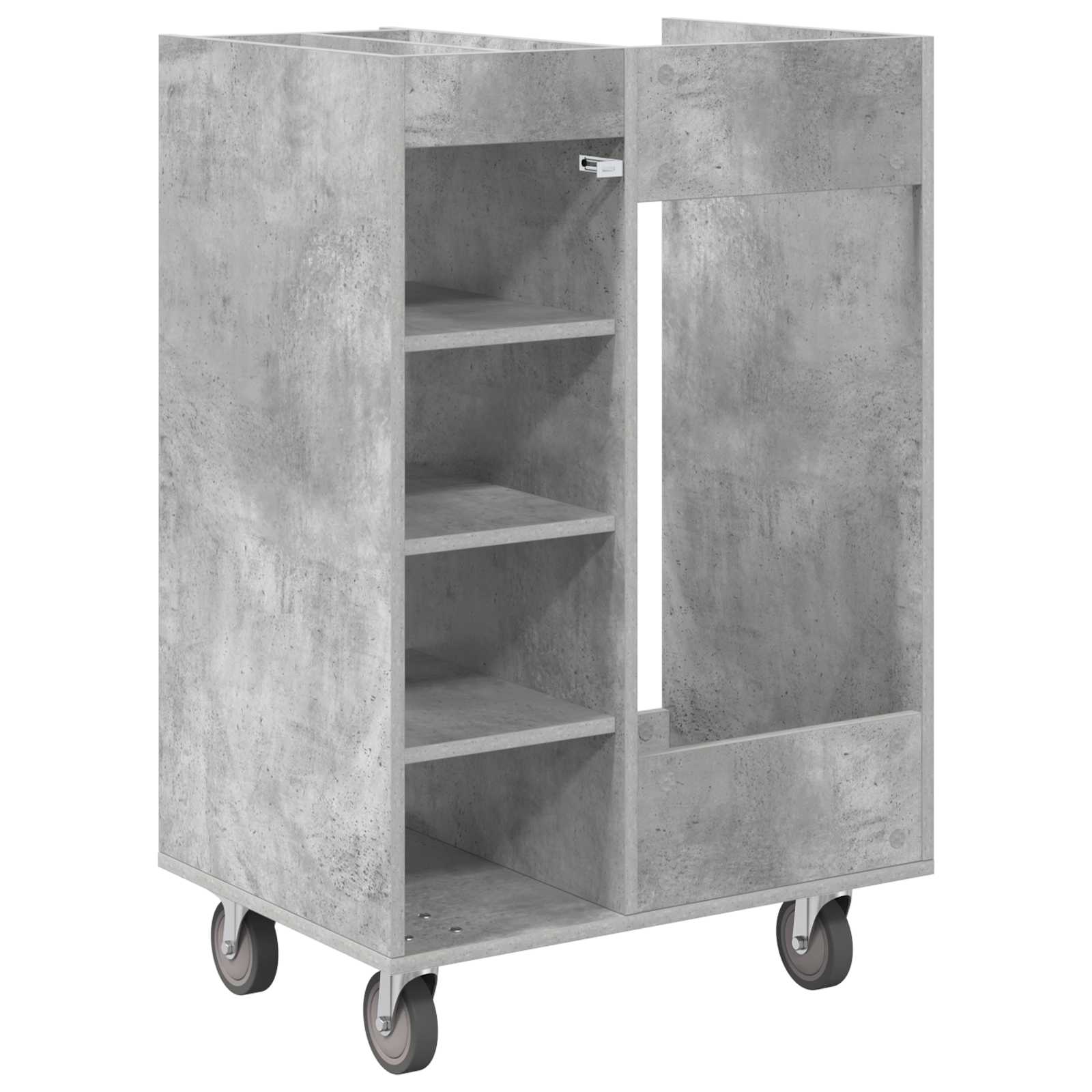 Golfkast met wiel Effen Beton Grijs 65 x 45 x 98 cm is nu te koop bij PeponiXL, paradijselijk wonen!