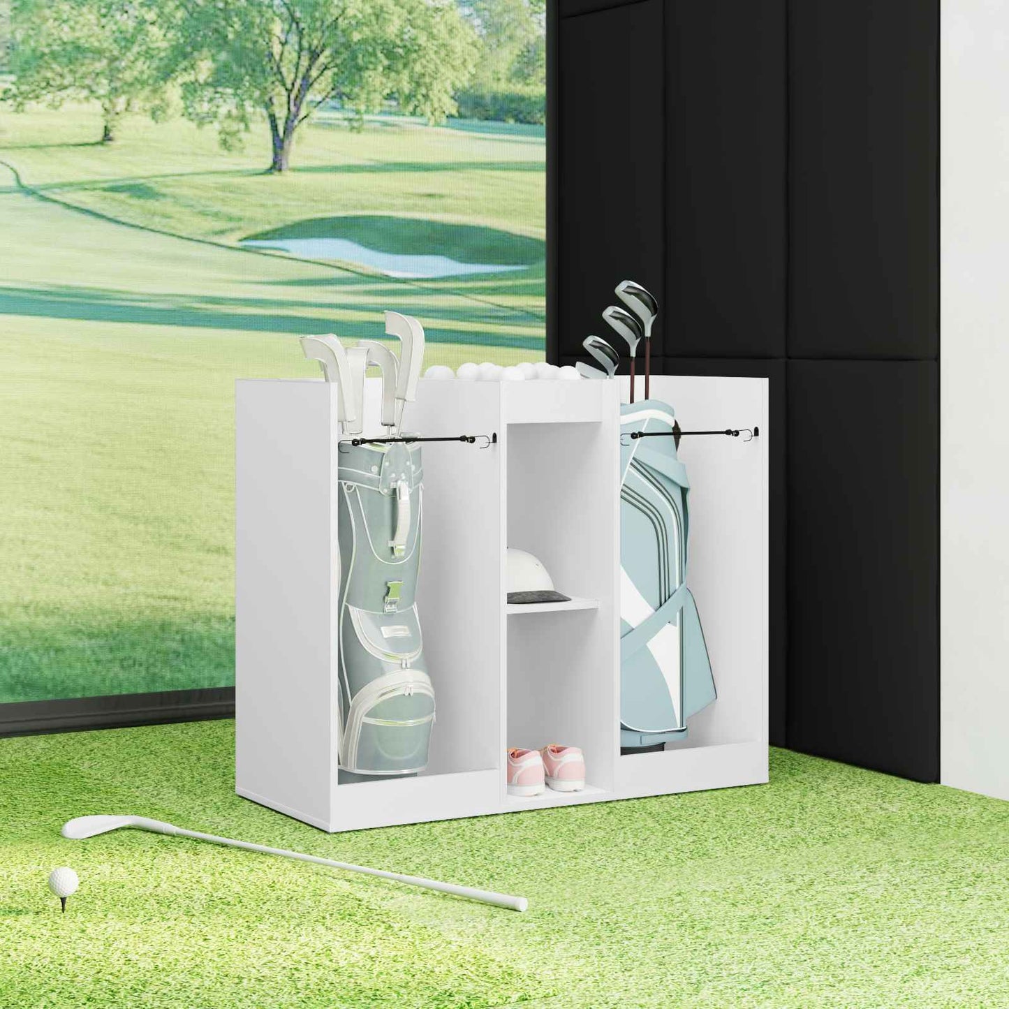 Golfkast Effen Wit 102 x 45 x 85,5 cm is nu te koop bij PeponiXL, paradijselijk wonen!