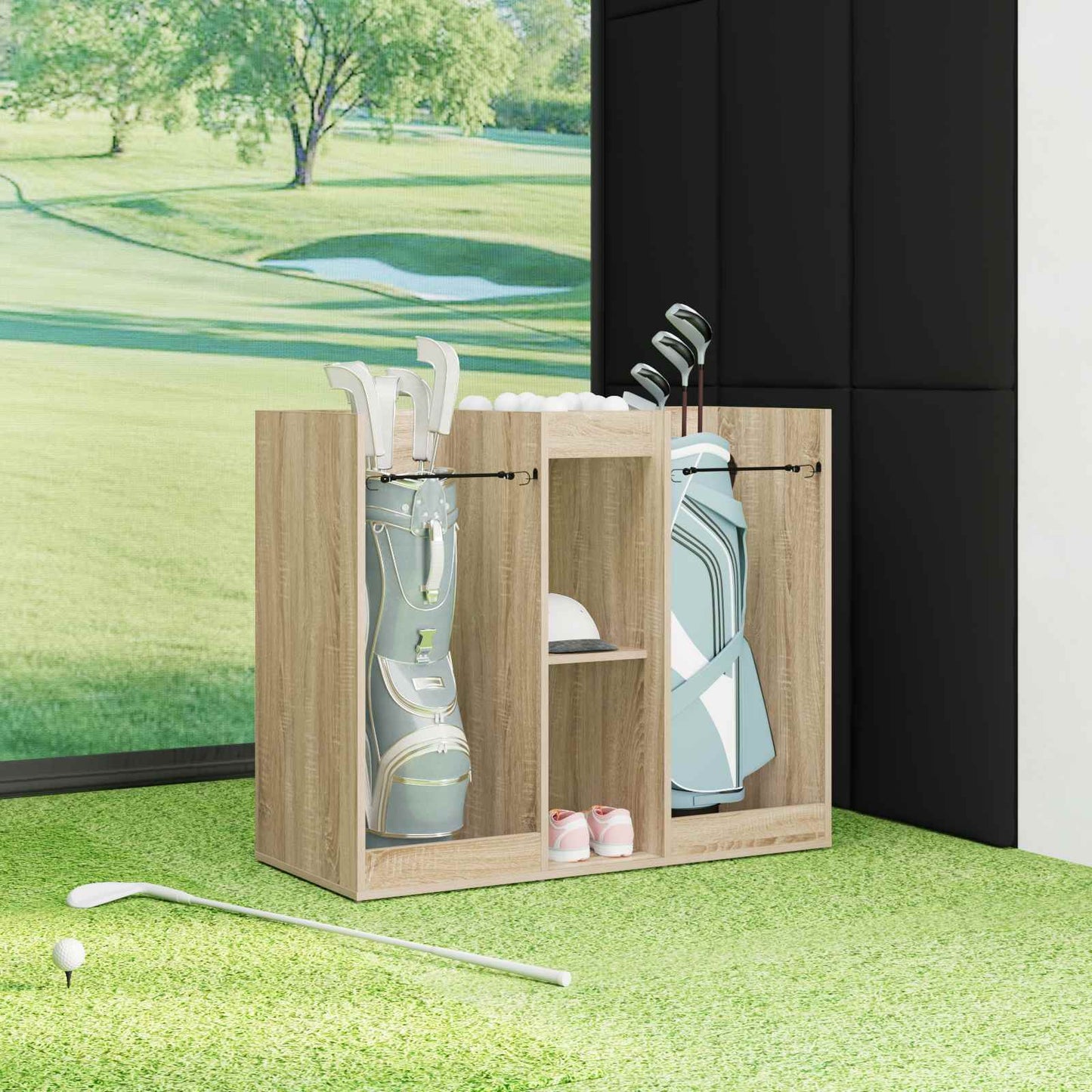 Golfkast Effen Sonoma Eiken 102 x 45 x 85,5 cm is nu te koop bij PeponiXL, paradijselijk wonen!
