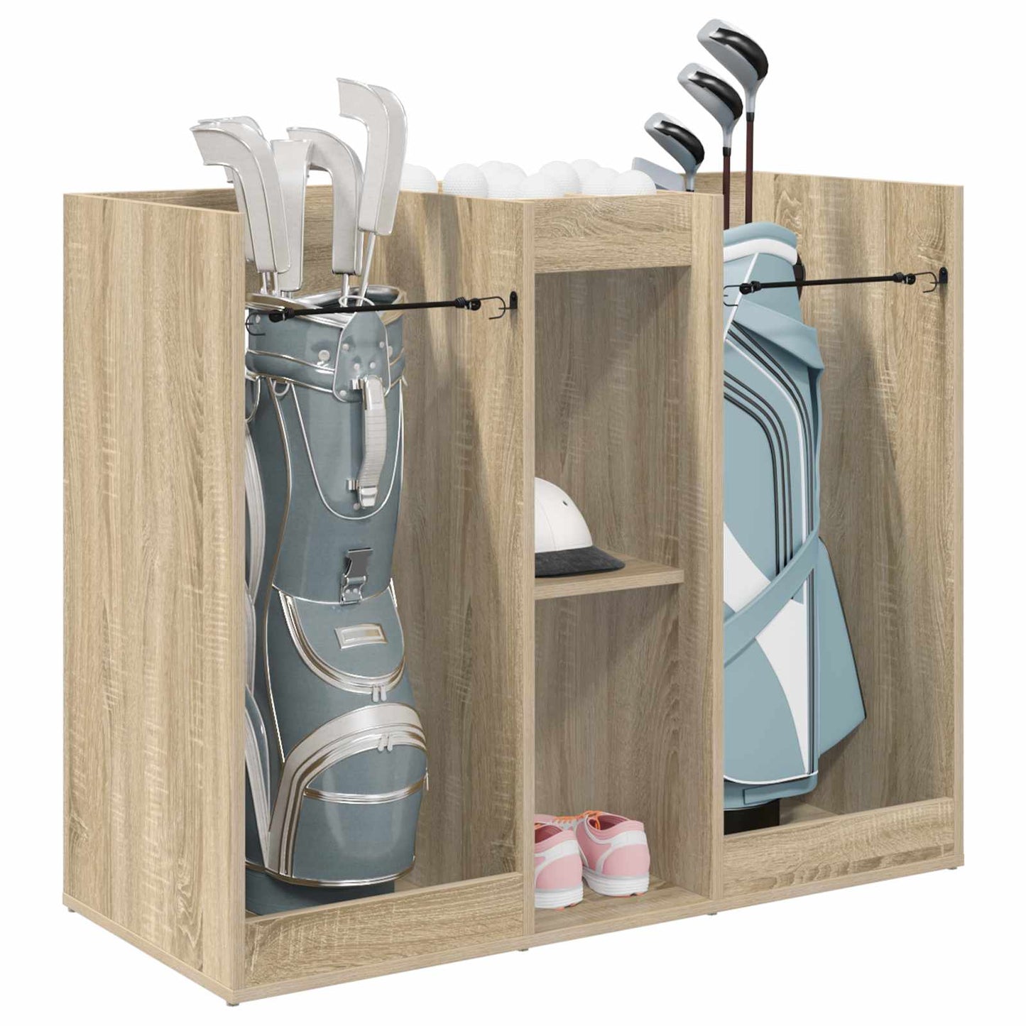 Golfkast Effen Sonoma Eiken 102 x 45 x 85,5 cm is nu te koop bij PeponiXL, paradijselijk wonen!