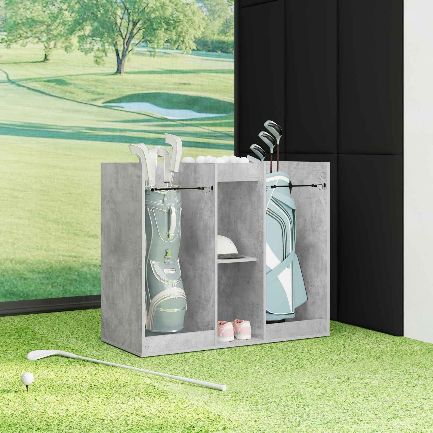 Golfkast Effen Beton Grijs 102 x 45 x 85,5 cm is nu te koop bij PeponiXL, paradijselijk wonen!
