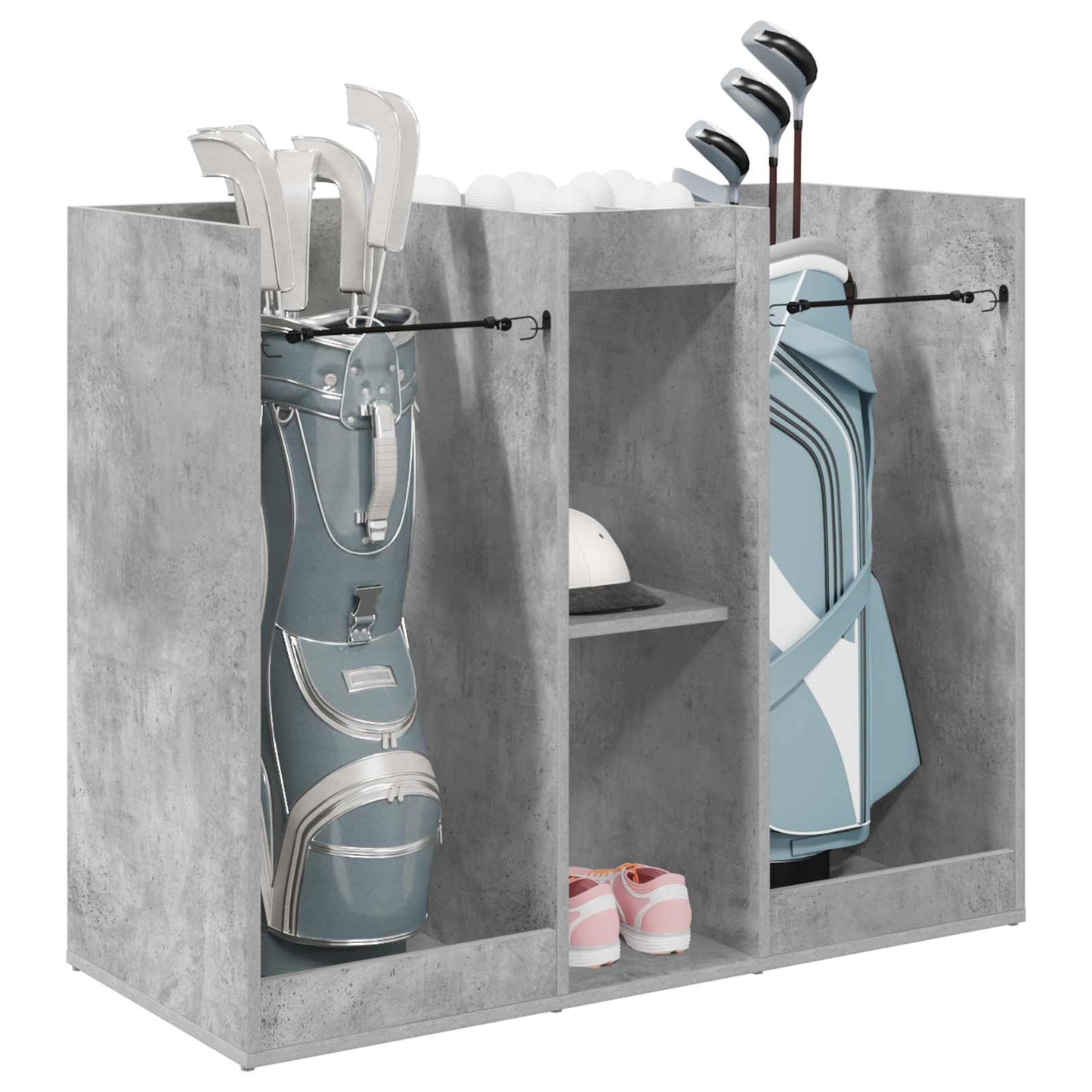 Golfkast Effen Beton Grijs 102 x 45 x 85,5 cm is nu te koop bij PeponiXL, paradijselijk wonen!