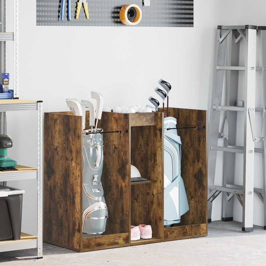 Golfkast Effen Gerookt eiken 102 x 45 x 85,5 cm is nu te koop bij PeponiXL, paradijselijk wonen!