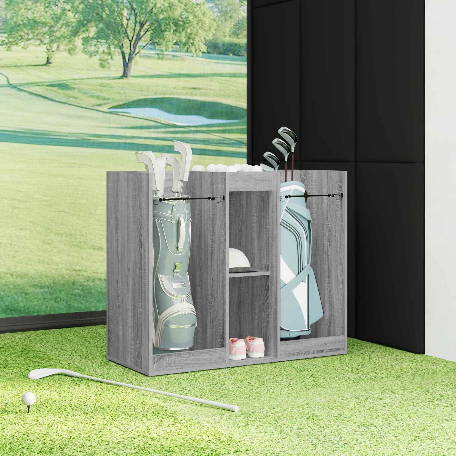 Golfkast Effen Grijs Sonoma 102 x 45 x 85,5 cm is nu te koop bij PeponiXL, paradijselijk wonen!