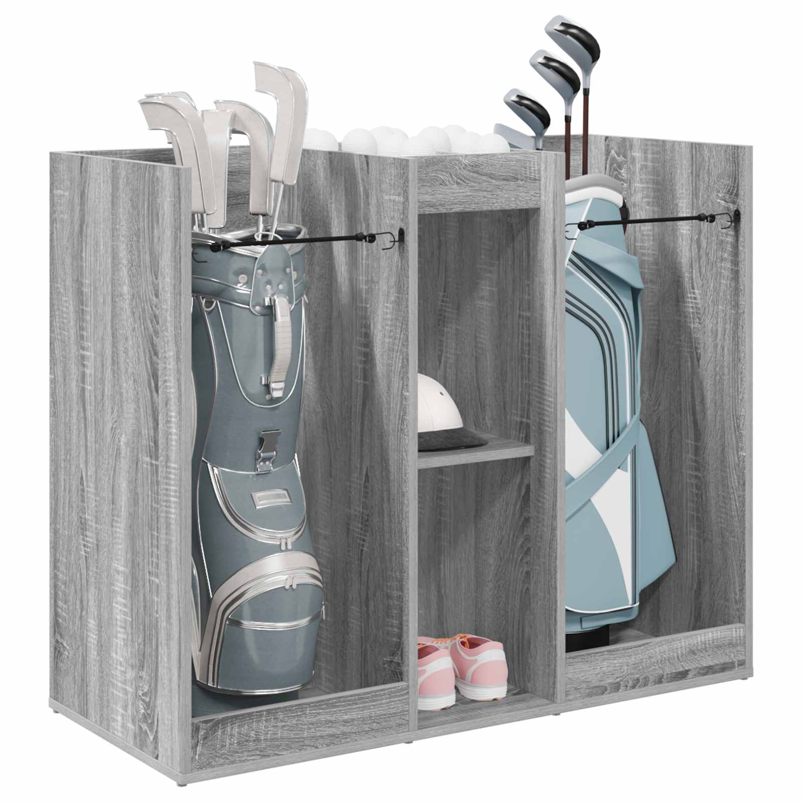 Golfkast Effen Grijs Sonoma 102 x 45 x 85,5 cm is nu te koop bij PeponiXL, paradijselijk wonen!