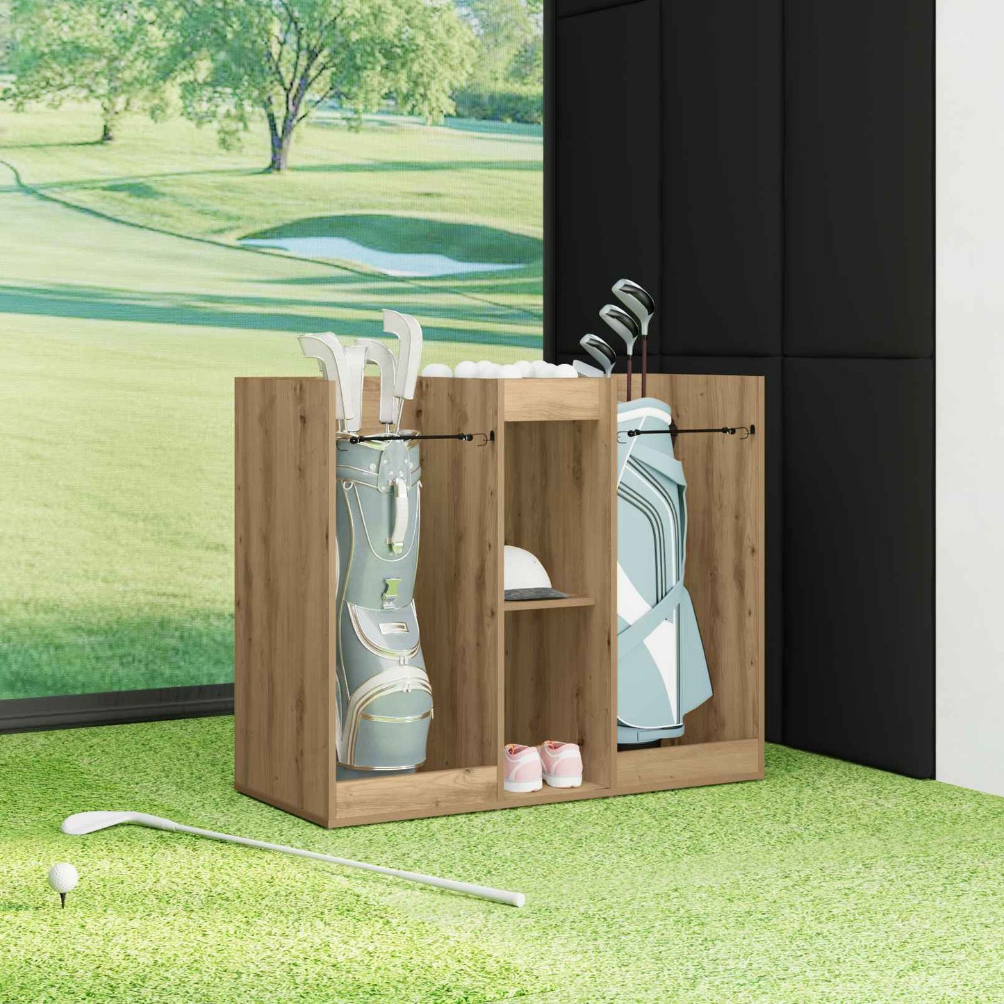 Golfkast Effen Artisan Eiken 102 x 45 x 85,5 cm is nu te koop bij PeponiXL, paradijselijk wonen!