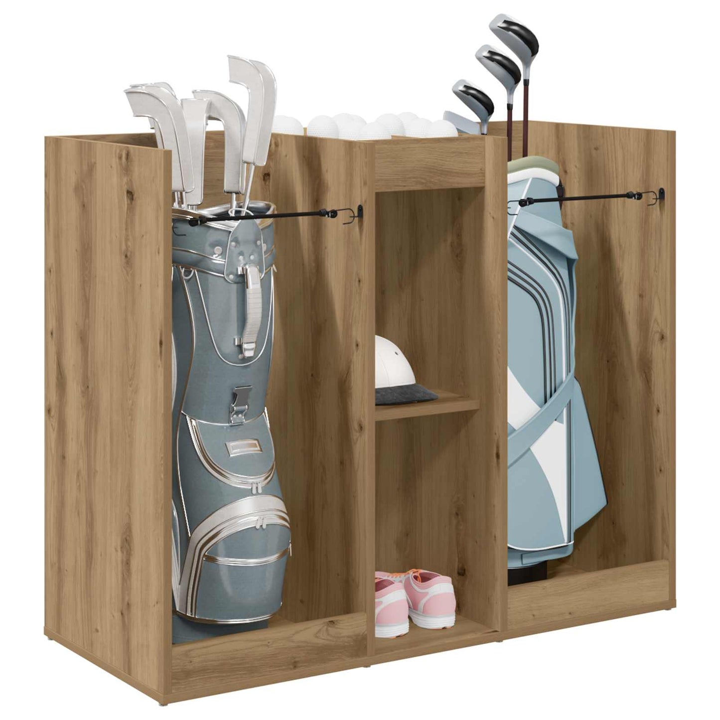Golfkast Effen Artisan Eiken 102 x 45 x 85,5 cm is nu te koop bij PeponiXL, paradijselijk wonen!