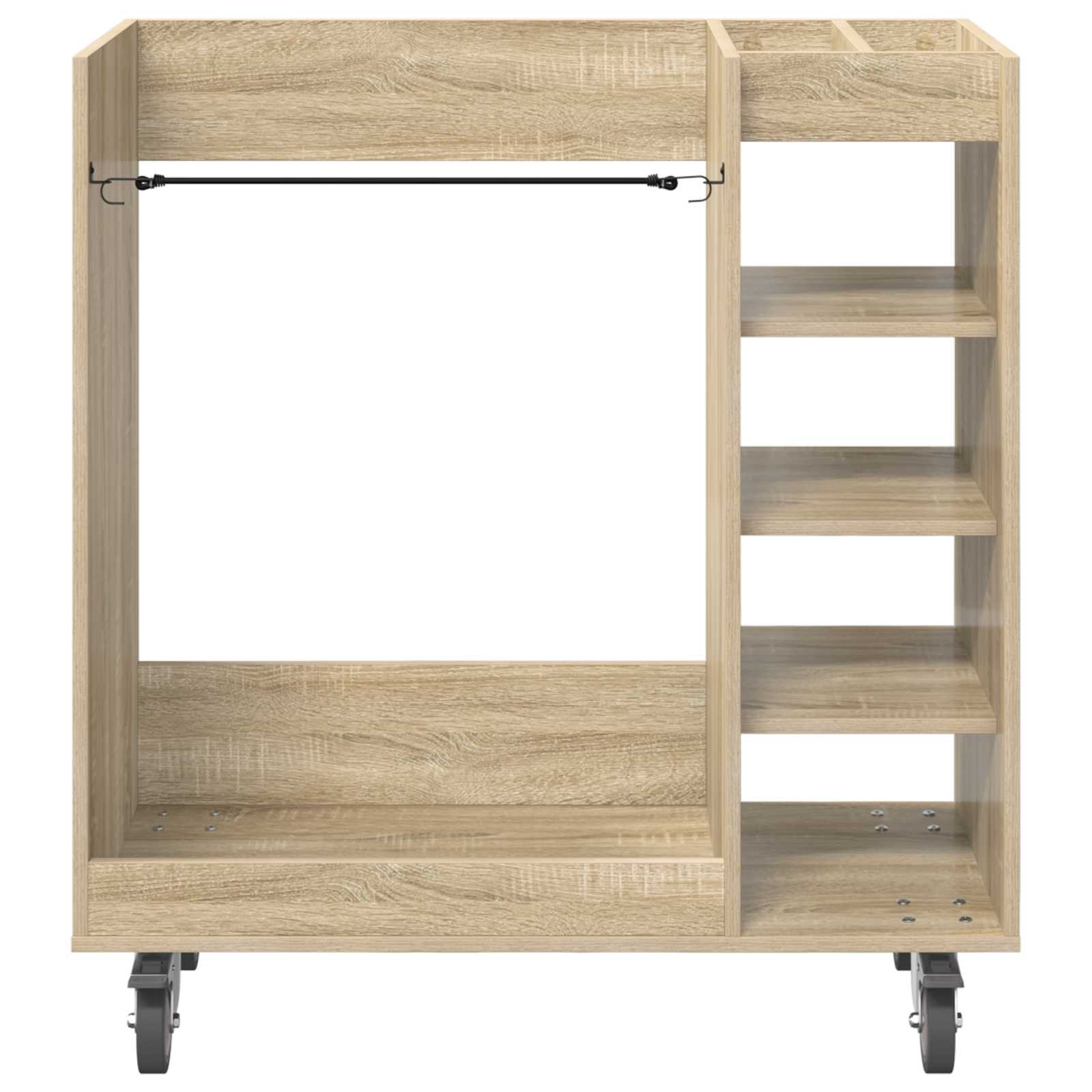 Golfkast met wiel Effen Sonoma Eiken 90 x 45 x 98 cm is nu te koop bij PeponiXL, paradijselijk wonen!
