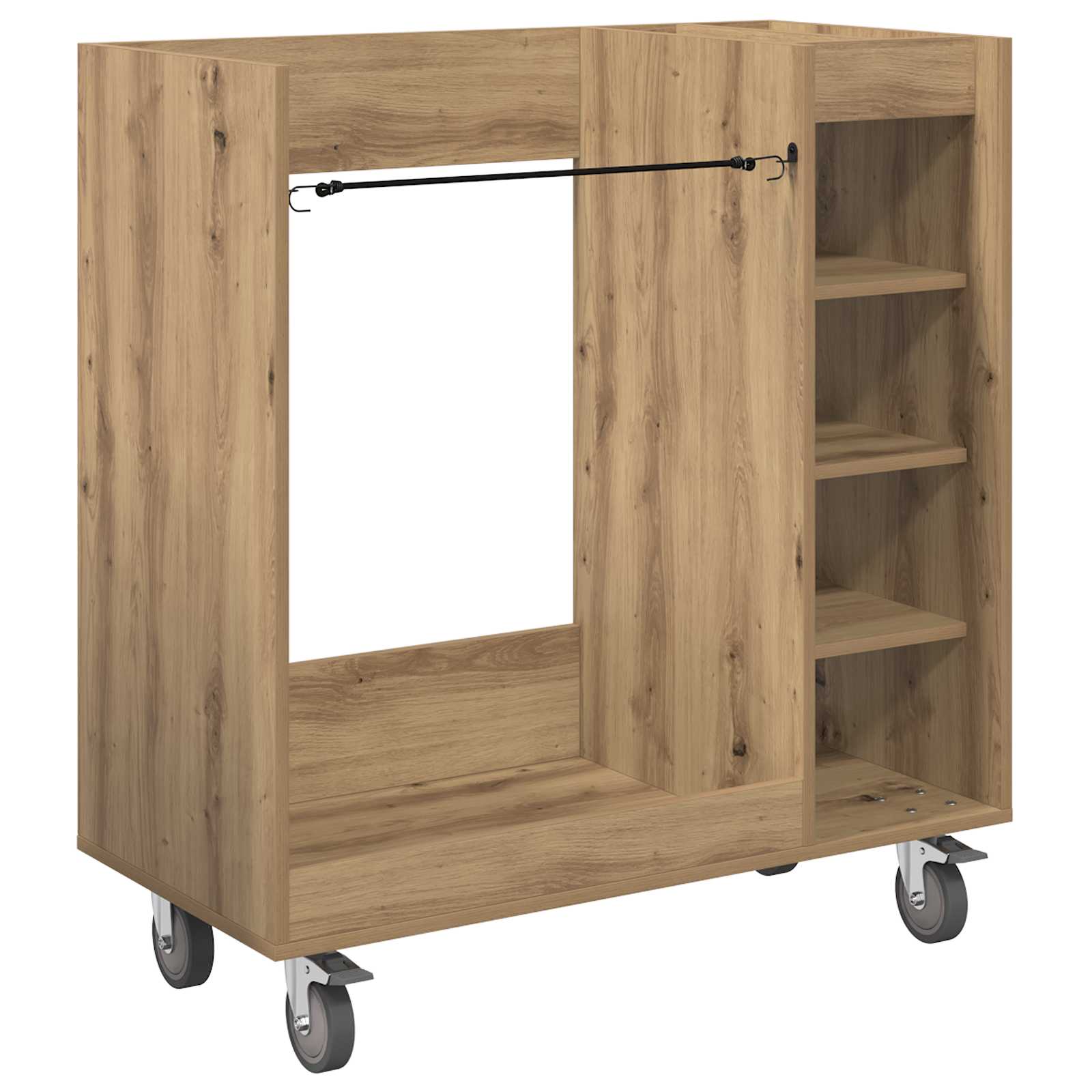 Golfkast met wiel Effen Artisan Eiken 90 x 45 x 98 cm is nu te koop bij PeponiXL, paradijselijk wonen!