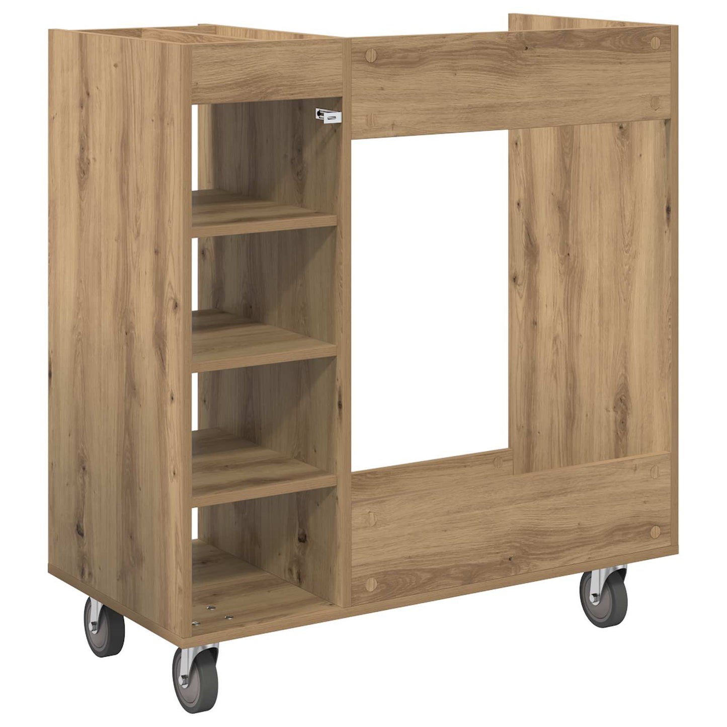 Golfkast met wiel Effen Artisan Eiken 90 x 45 x 98 cm is nu te koop bij PeponiXL, paradijselijk wonen!