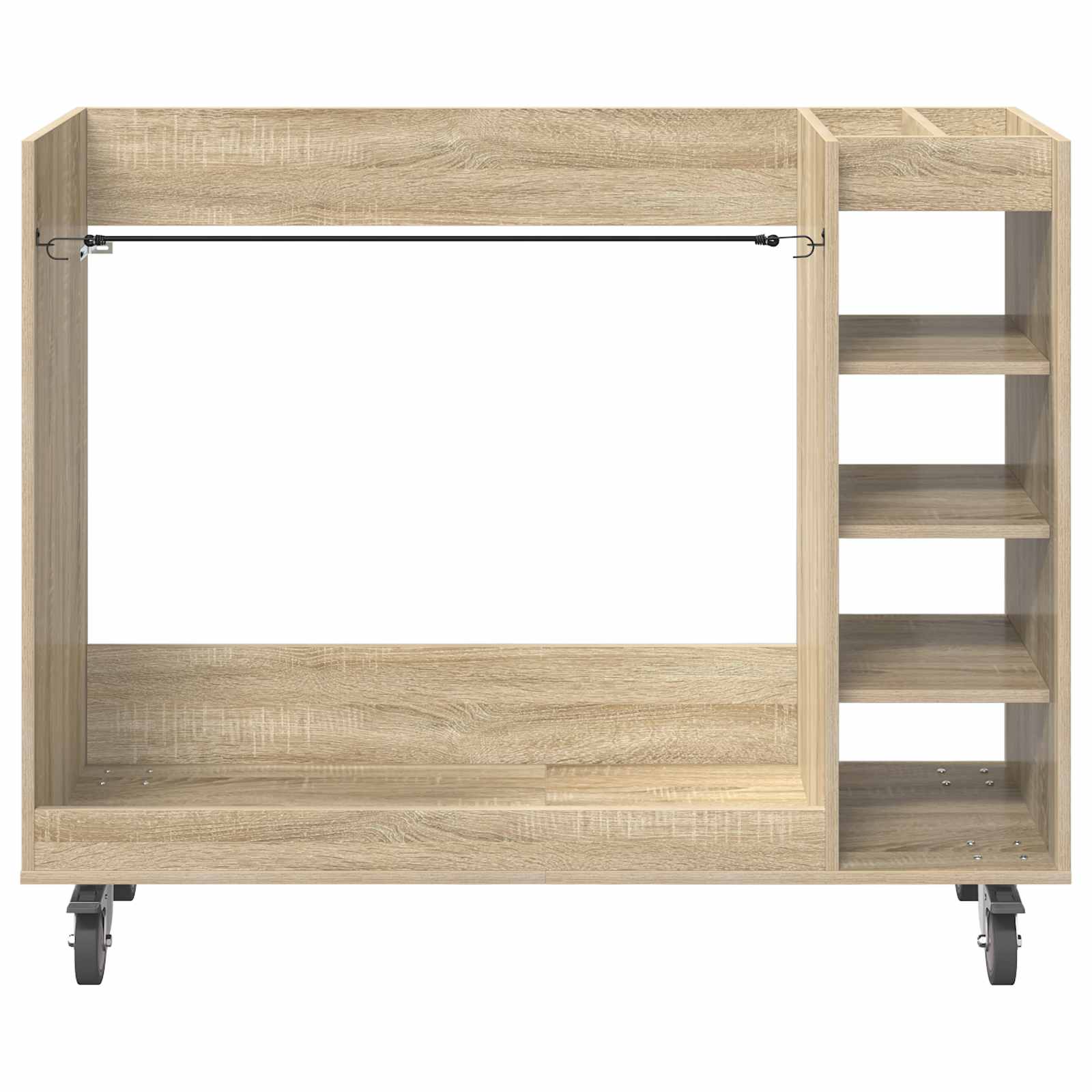 Golfkast met wiel Effen Sonoma Eiken 120 x 45 x 98 cm is nu te koop bij PeponiXL, paradijselijk wonen!