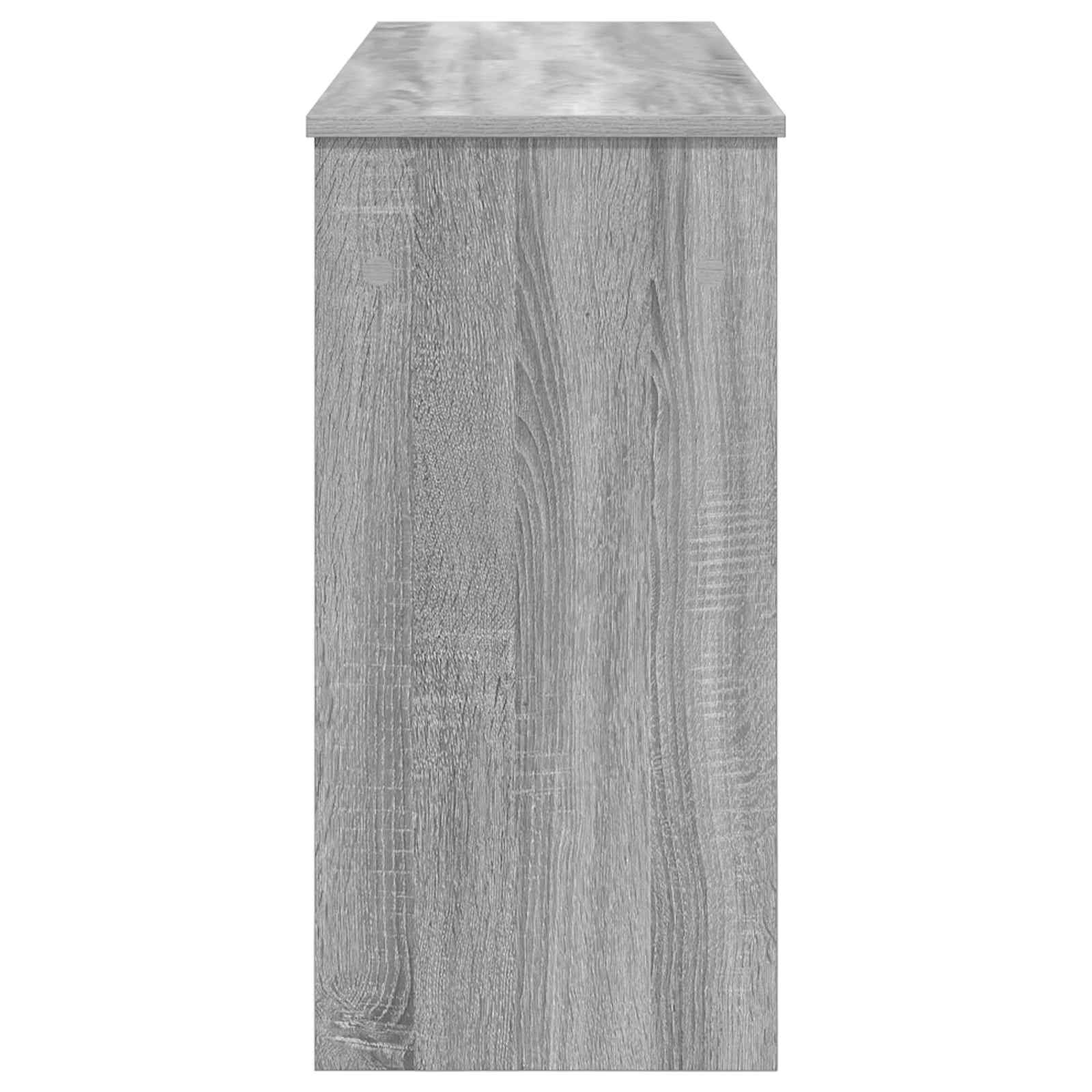 Keyboardstand Grijs Sonoma 120 x 32 x 64 cm Bewerkt hout is nu te koop bij PeponiXL, paradijselijk wonen!