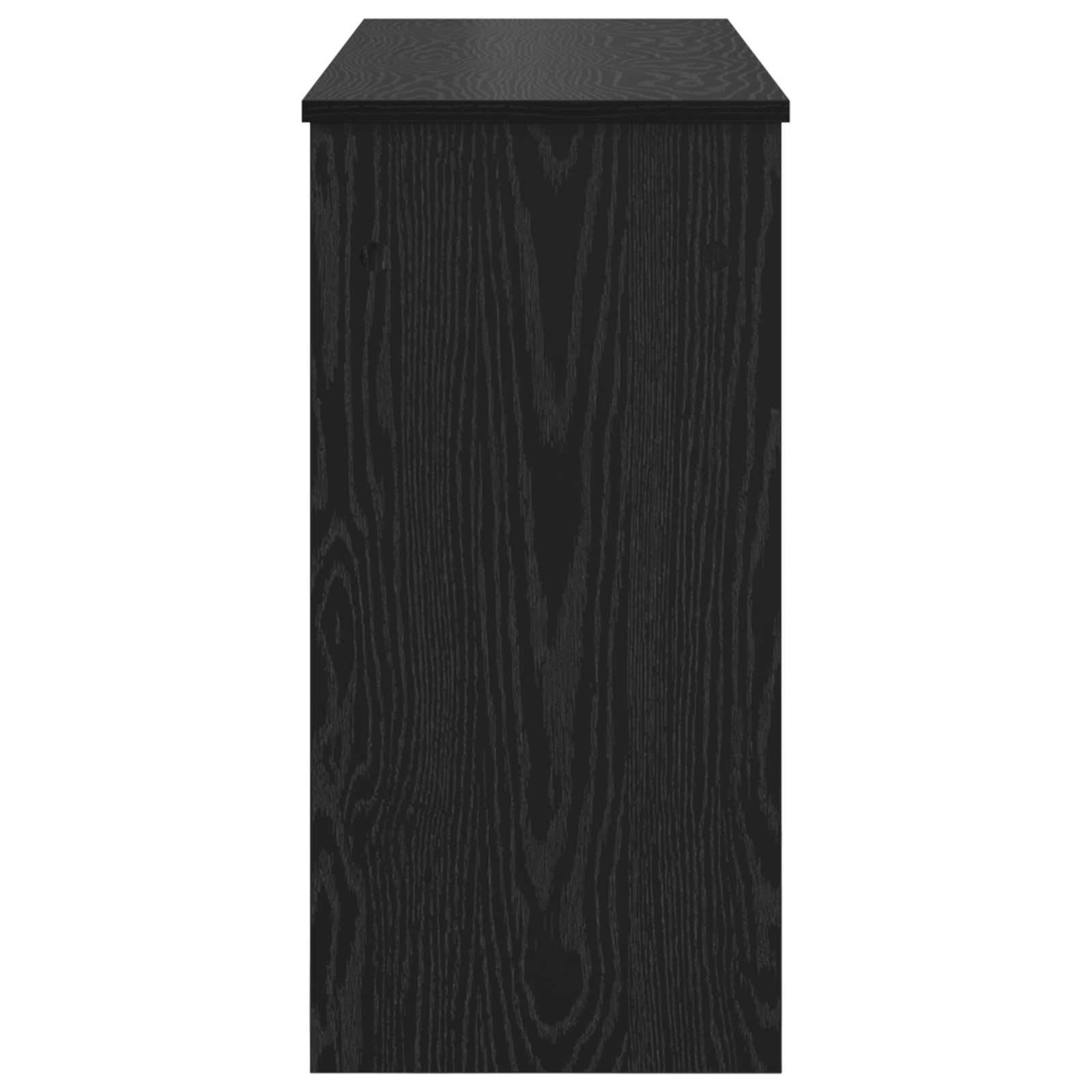 Keyboardstand Zwart Eiken 100 x 32 x 64 cm Bewerkt hout is nu te koop bij PeponiXL, paradijselijk wonen!