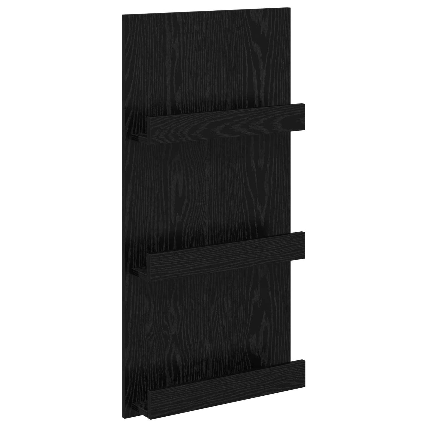Tijdschrift Rek Zwart Eiken 51 x 11 x 102 cm Bewerkt hout is nu te koop bij PeponiXL, paradijselijk wonen!