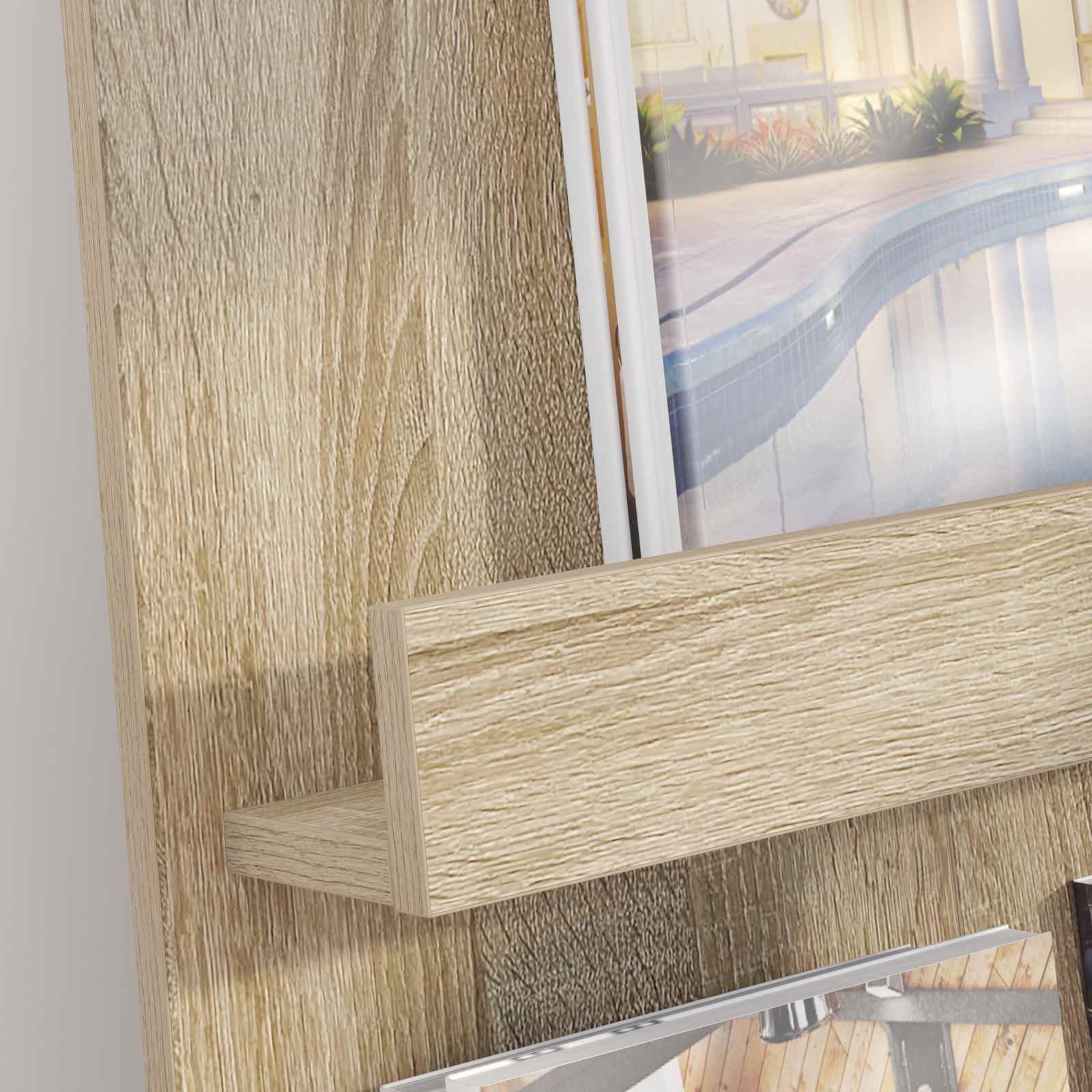 Tijdschrift Rek Sonoma Eiken 51 x 11 x 102 cm Bewerkt hout is nu te koop bij PeponiXL, paradijselijk wonen!