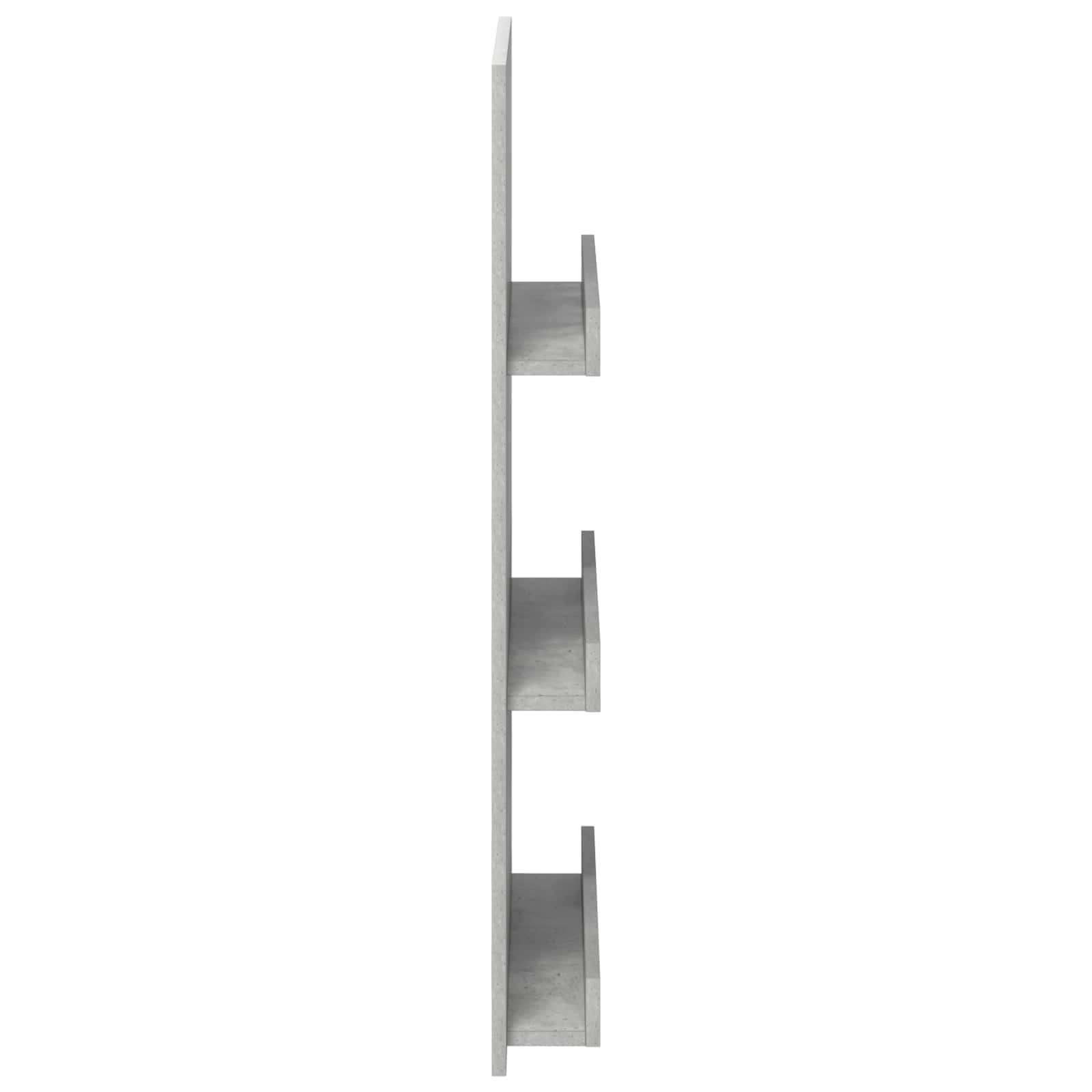 Tijdschrift Rek Beton Grijs 51 x 11 x 102 cm Bewerkt hout is nu te koop bij PeponiXL, paradijselijk wonen!